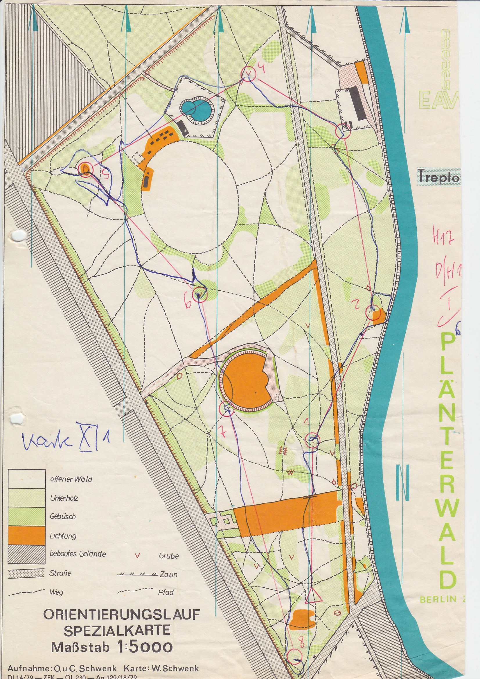 KM Berlin-Treptow - Karte 1 (12/06/1983)