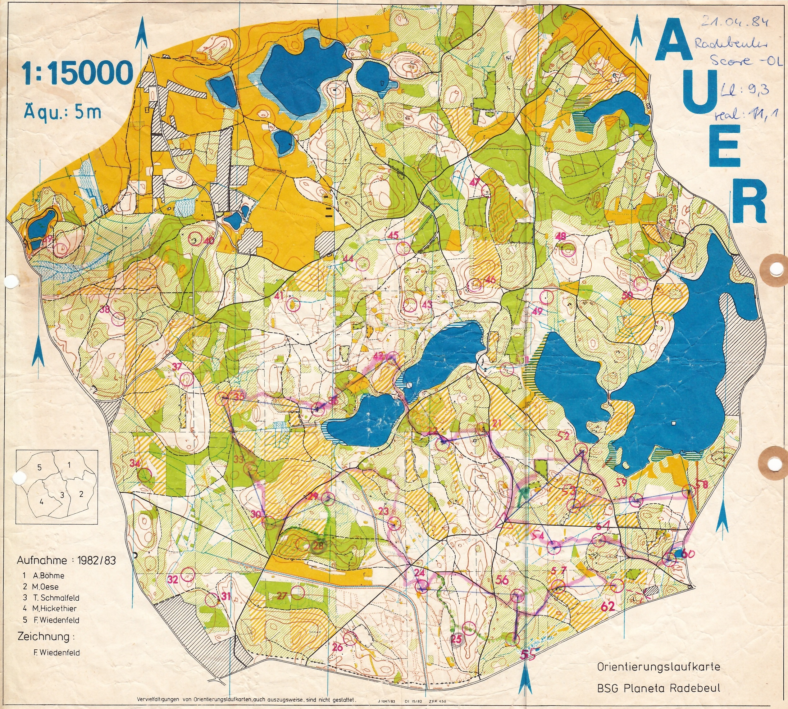 Radebeuler Score (21.04.1984)