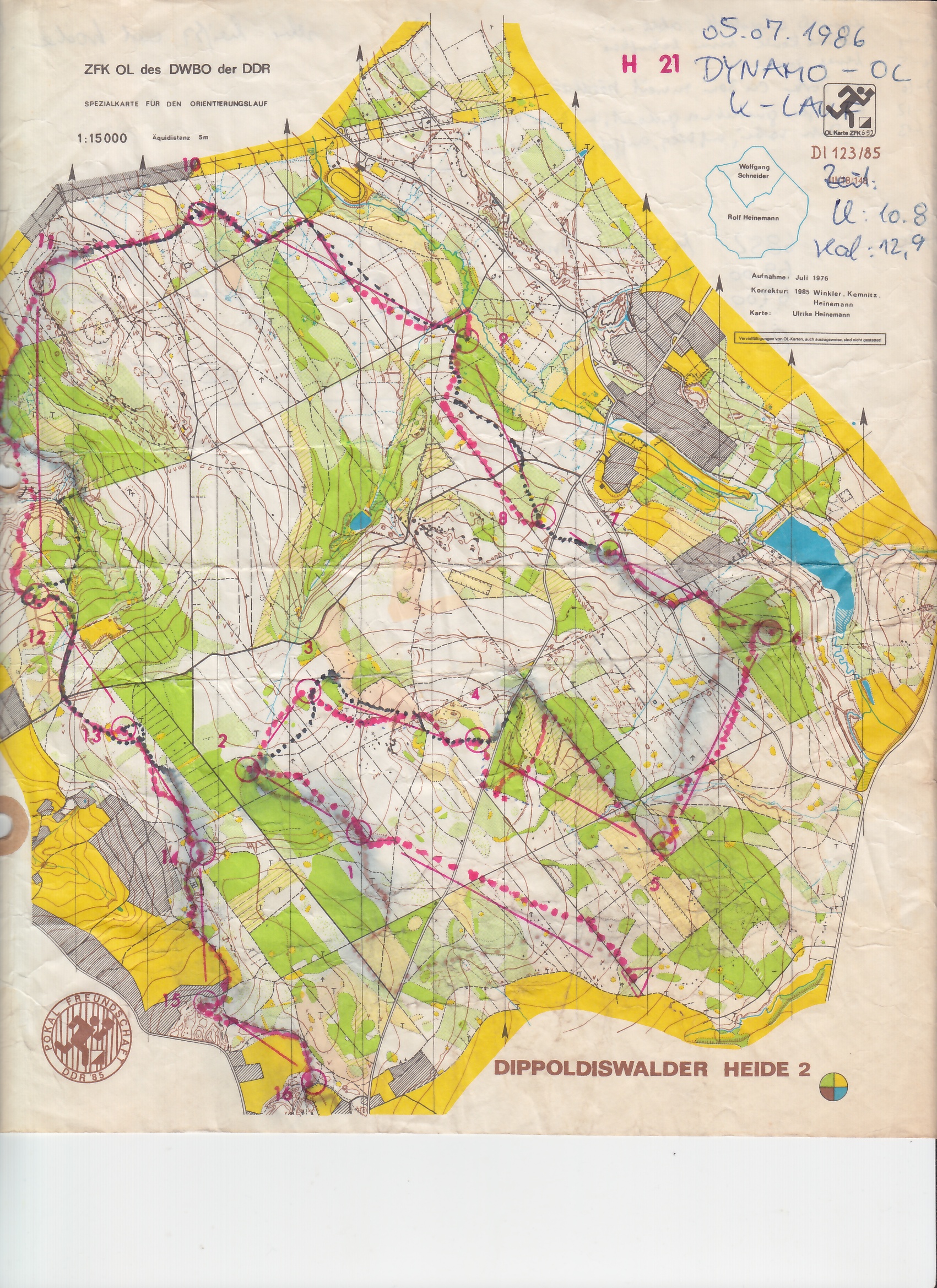 K-Lauf Dynamo-OL 2.K-Lauf (05-07-1986)