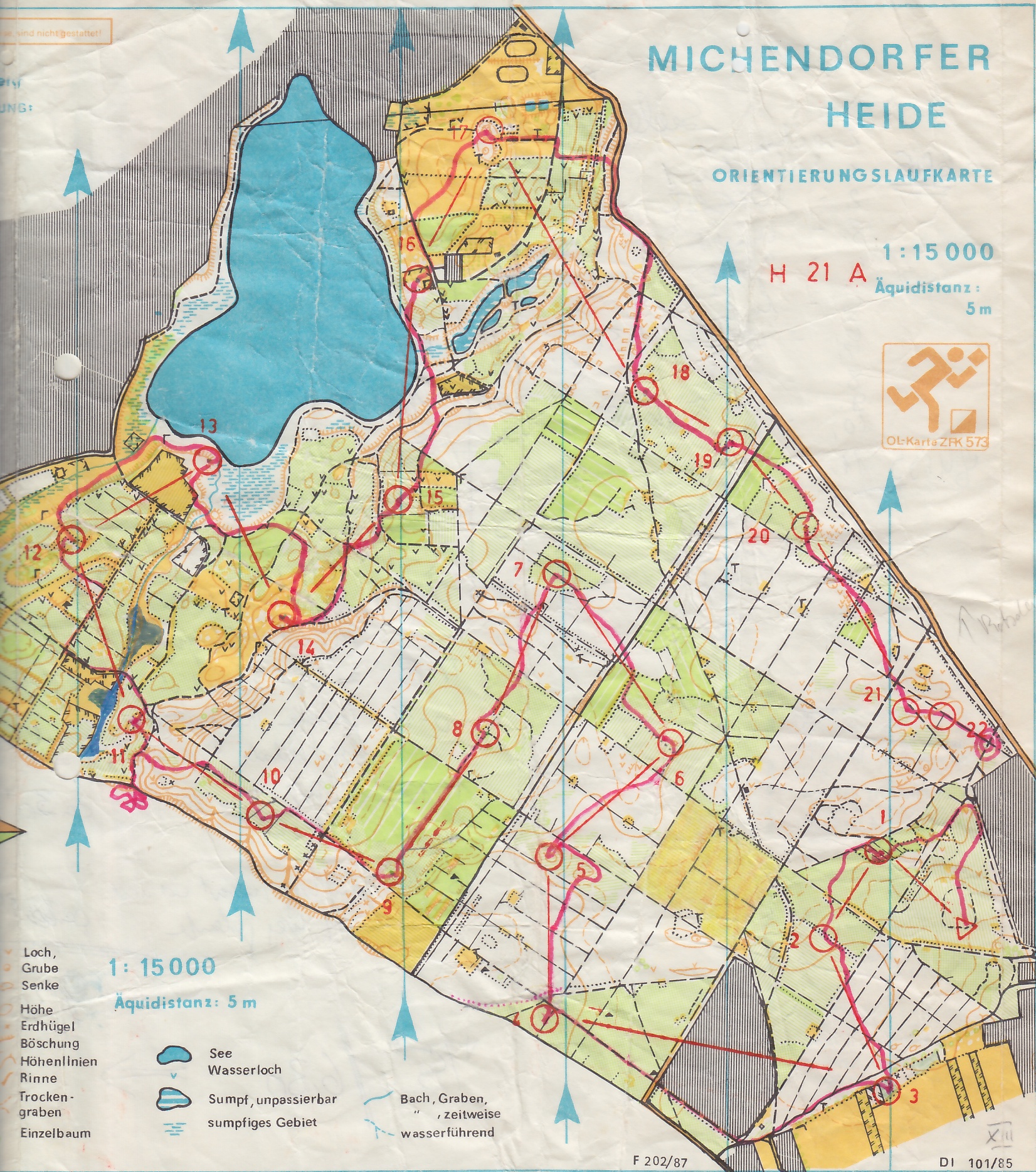 Seelenbinder OL 5. K-Lauf (06.09.1987)