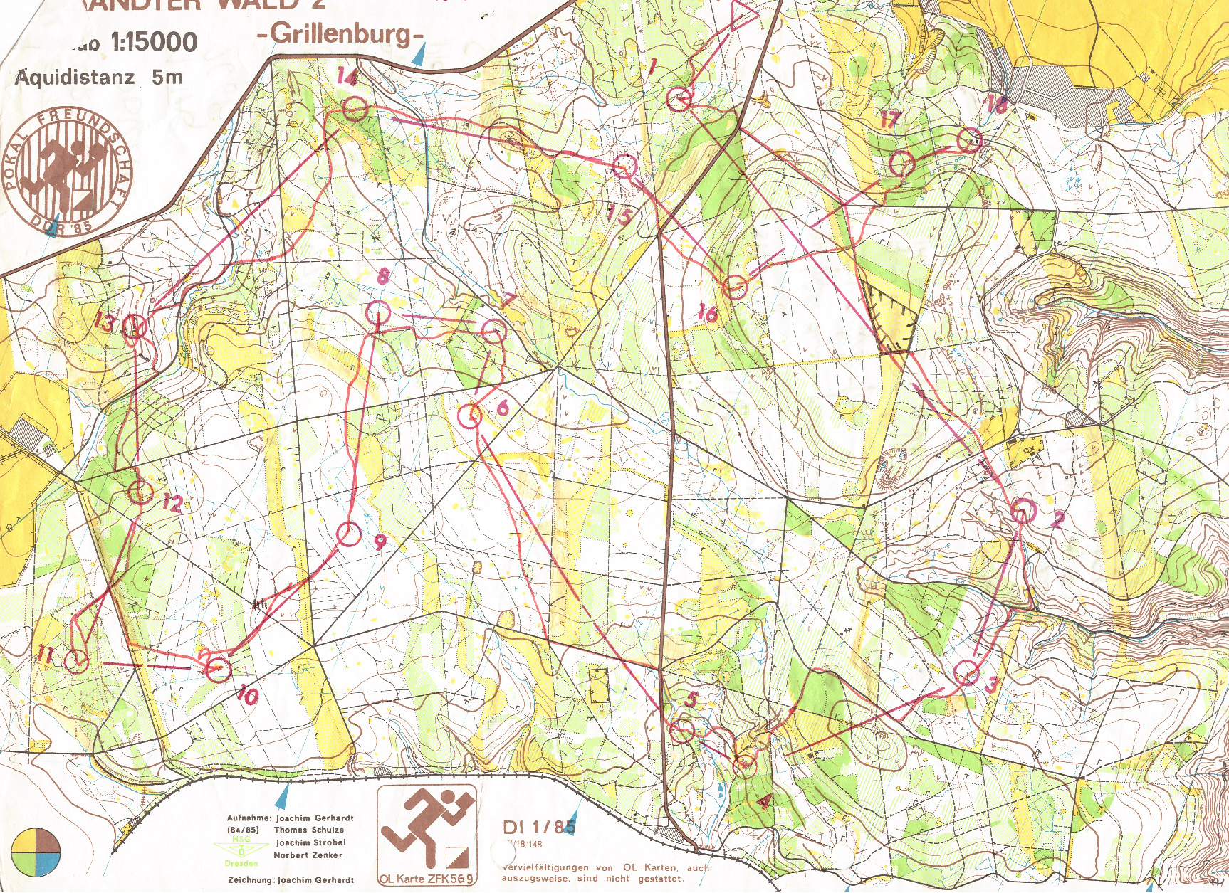 3-Tage-OL Tharandt Etappe1 (26-08-1988)