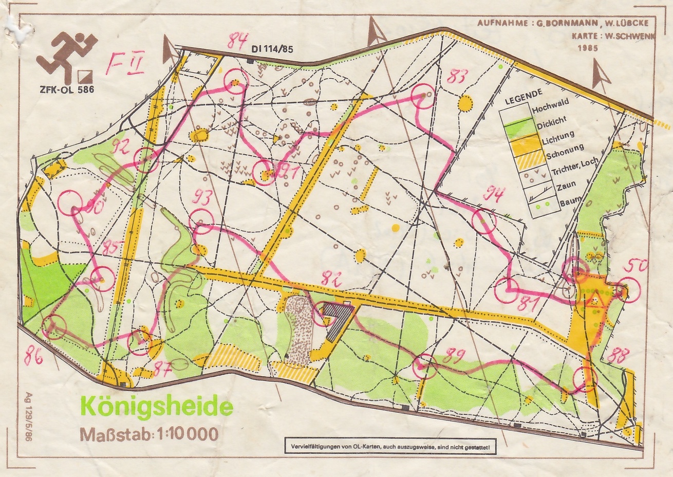 Herbst OL - Karte 2 (13.11.1988)