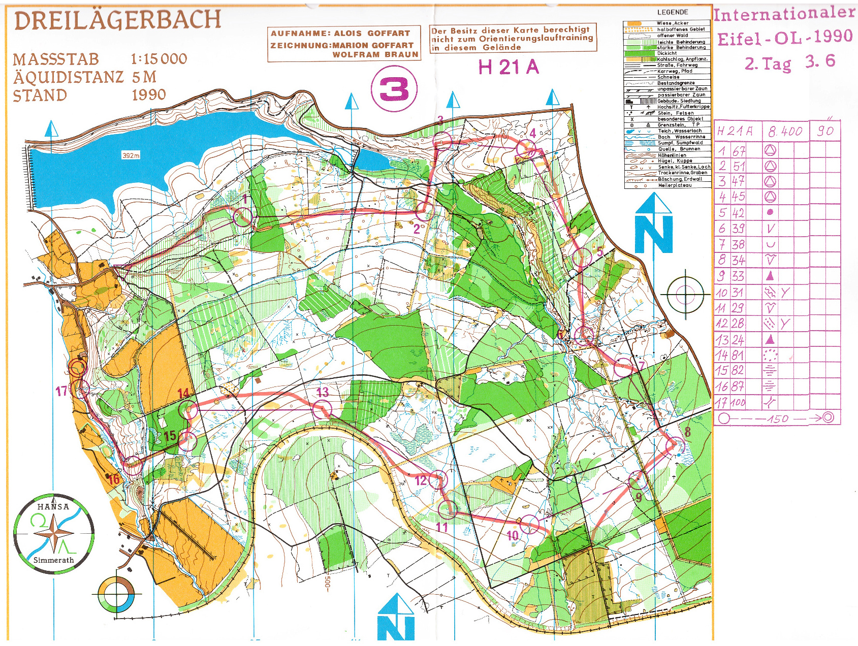 Eifel-OL 1990 Etappe 2 (03.06.1990)