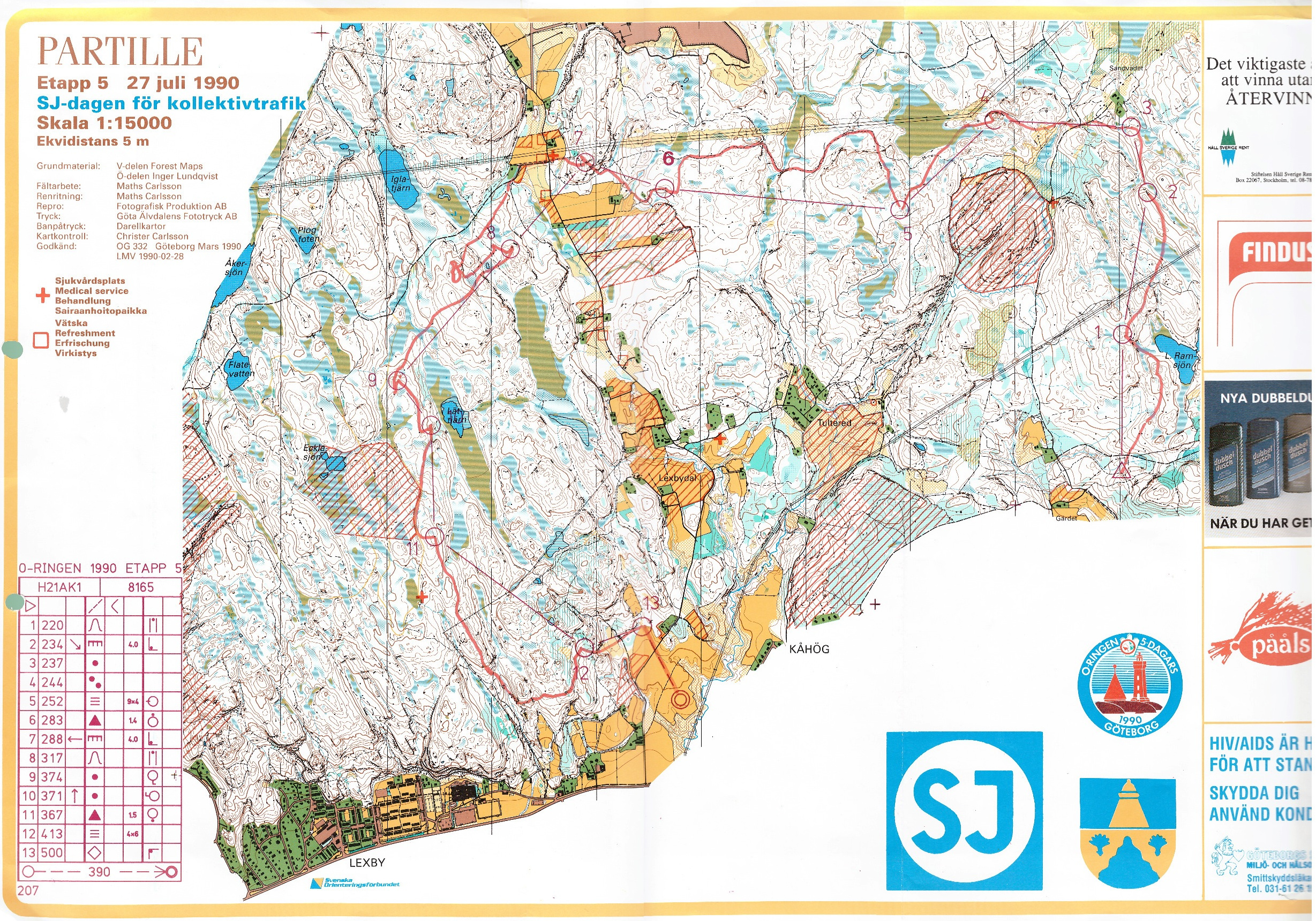 O-Ringen 1993 Etappe5 (27-07-1990)