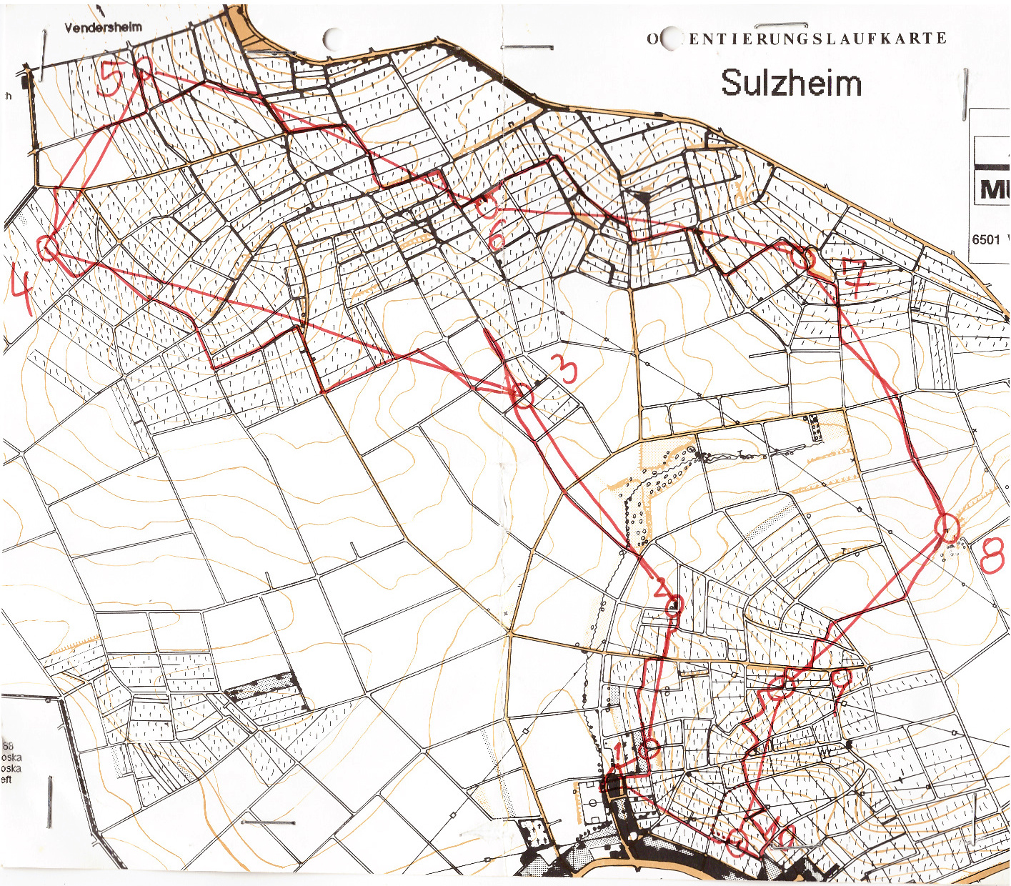 Nacht-OL in Sulzheim (1991-12-20)