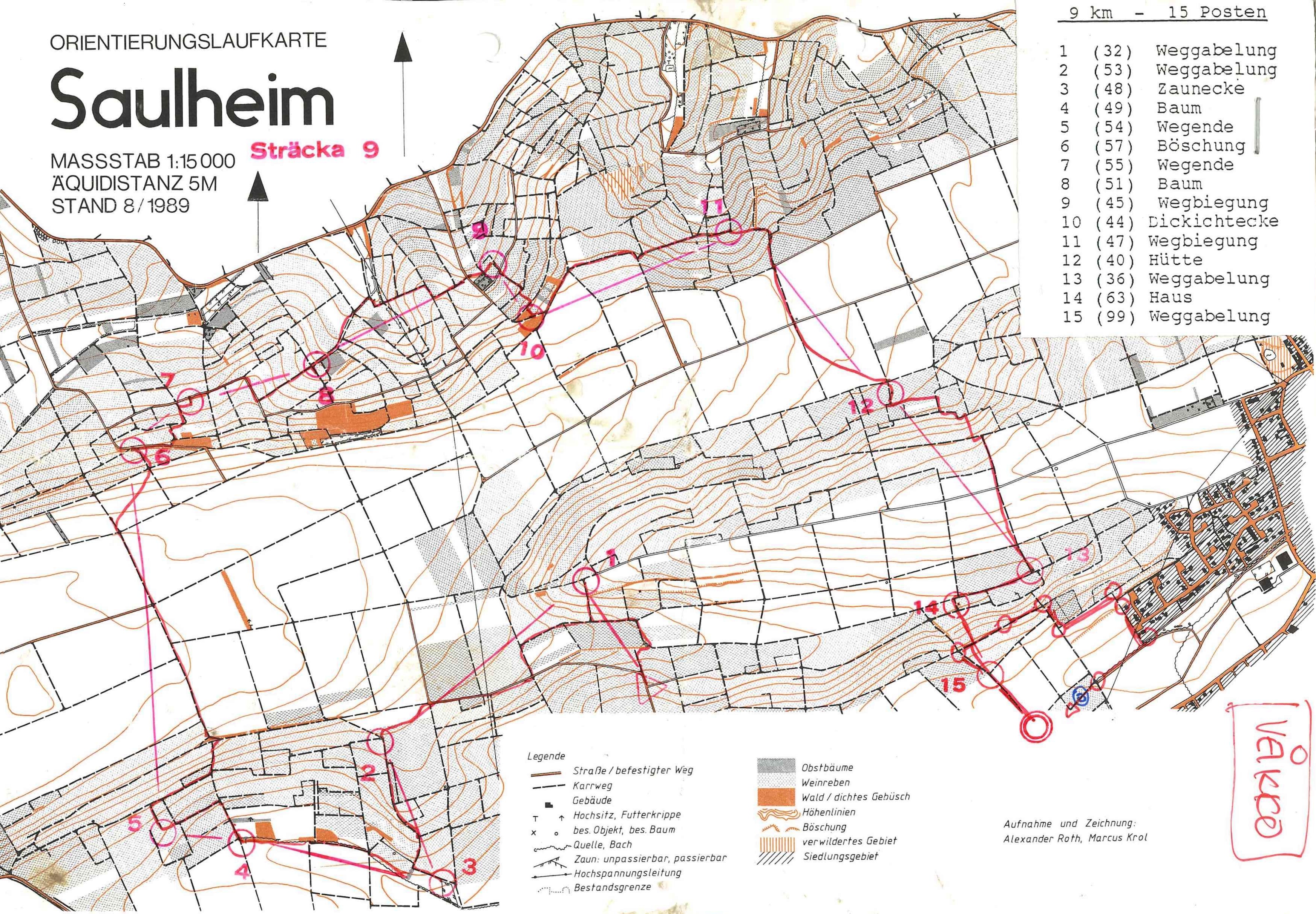 Weinberg-OL in Saulheim (07.11.1992)