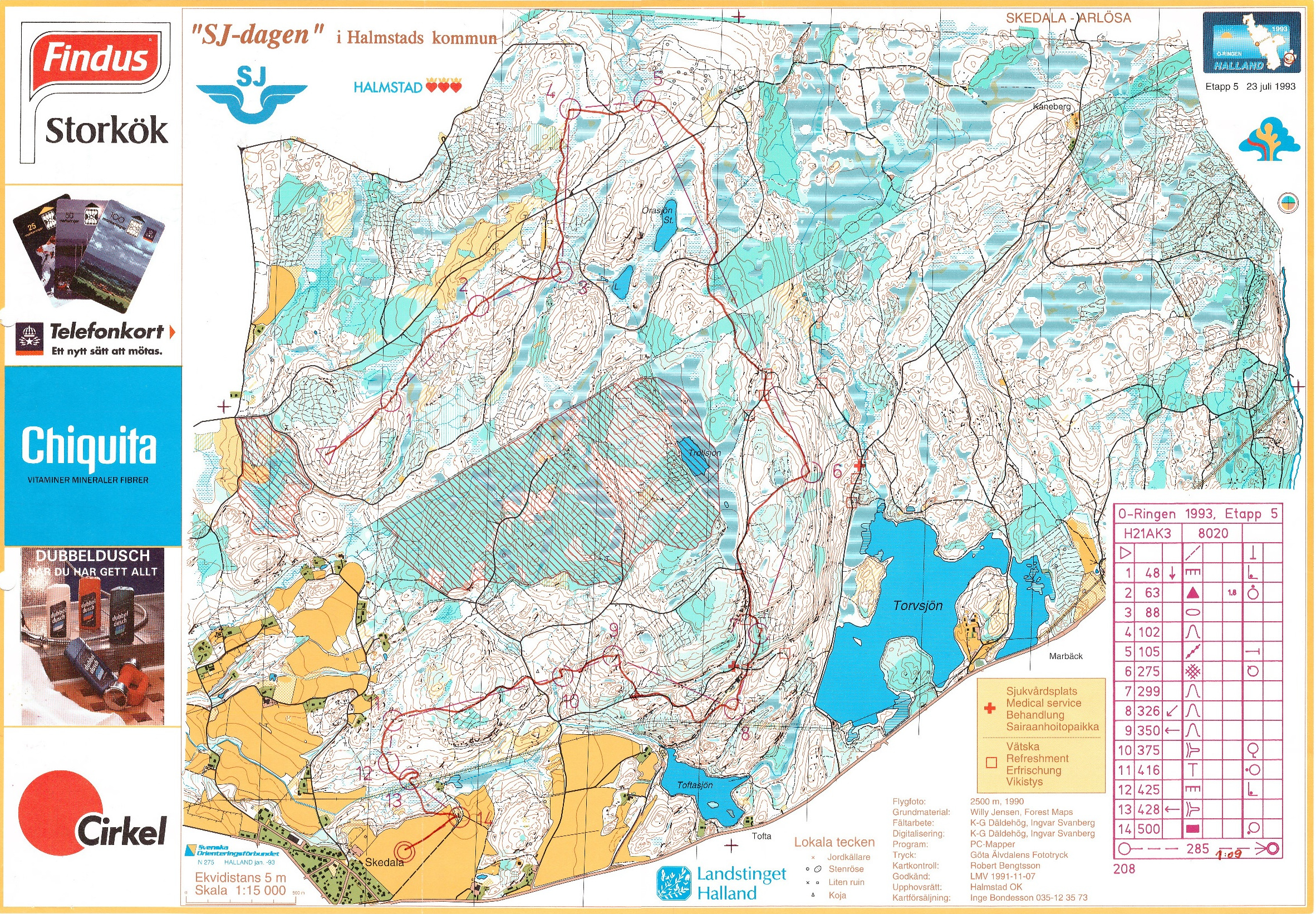 O-RINGEN 1993 Etappe5 (23/07/1993)