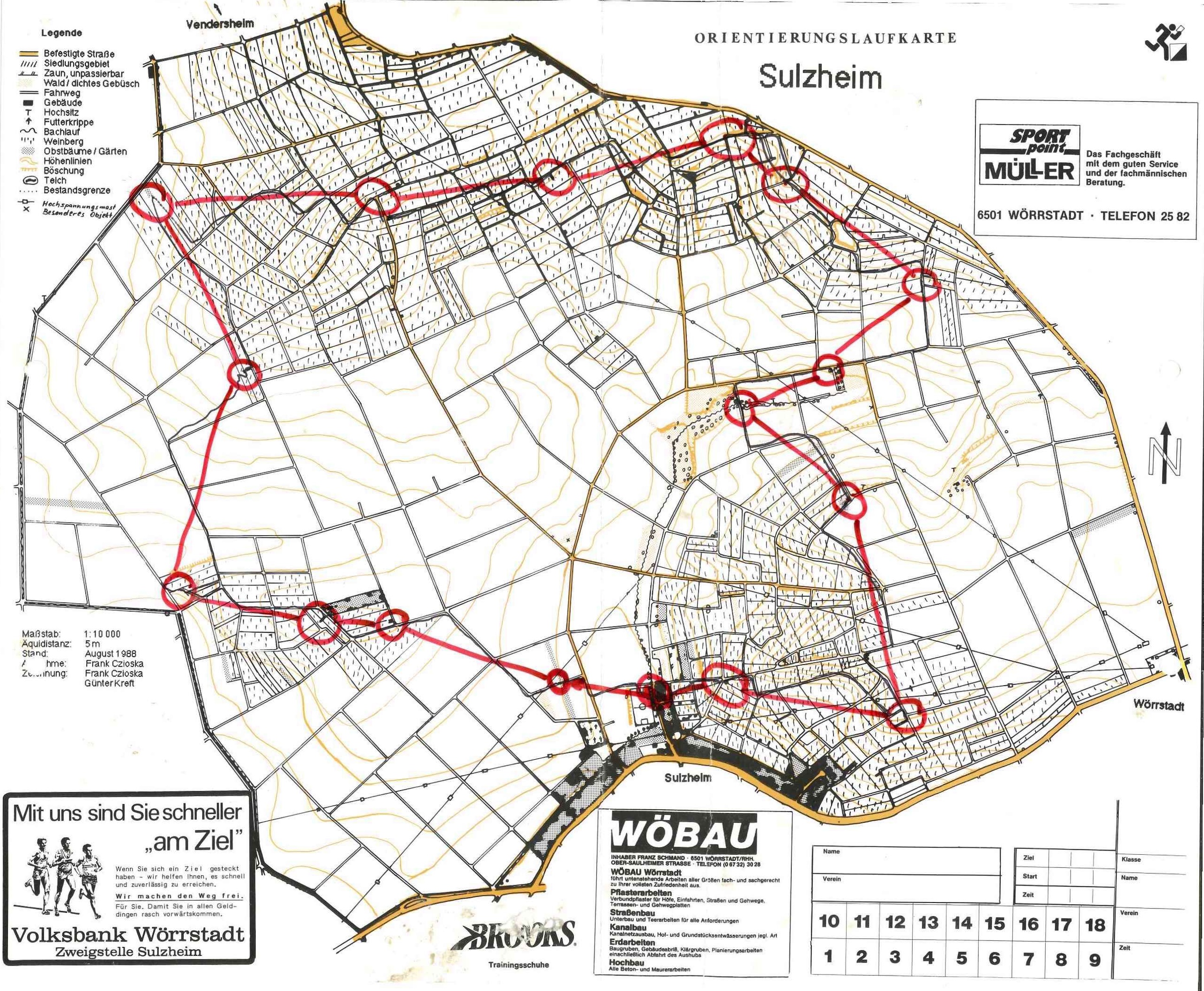 Nacht-OL in Sulzheim (1993-12-19)