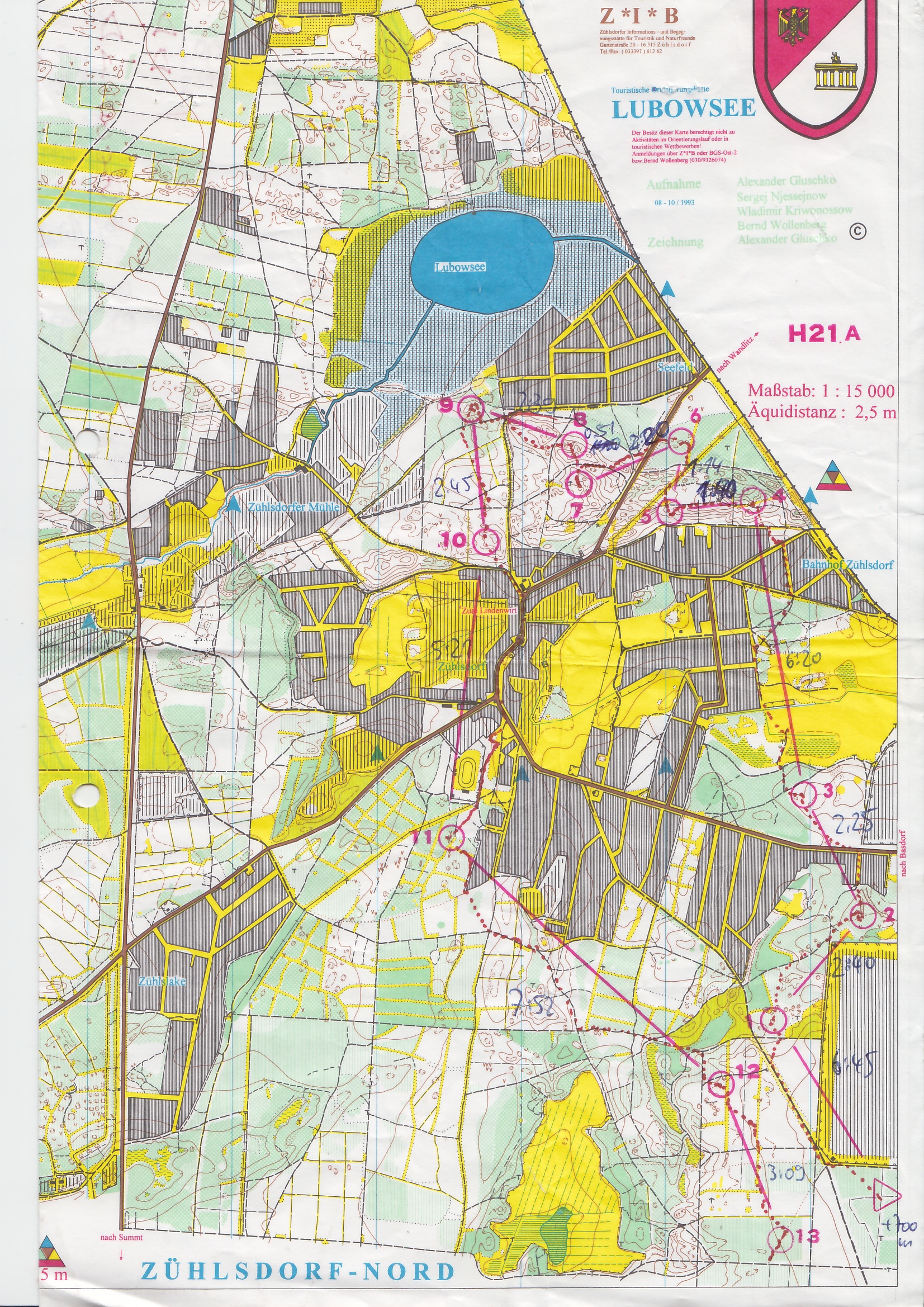 DM Lang-OL Basdorf - Karte 1 (09-04-1995)