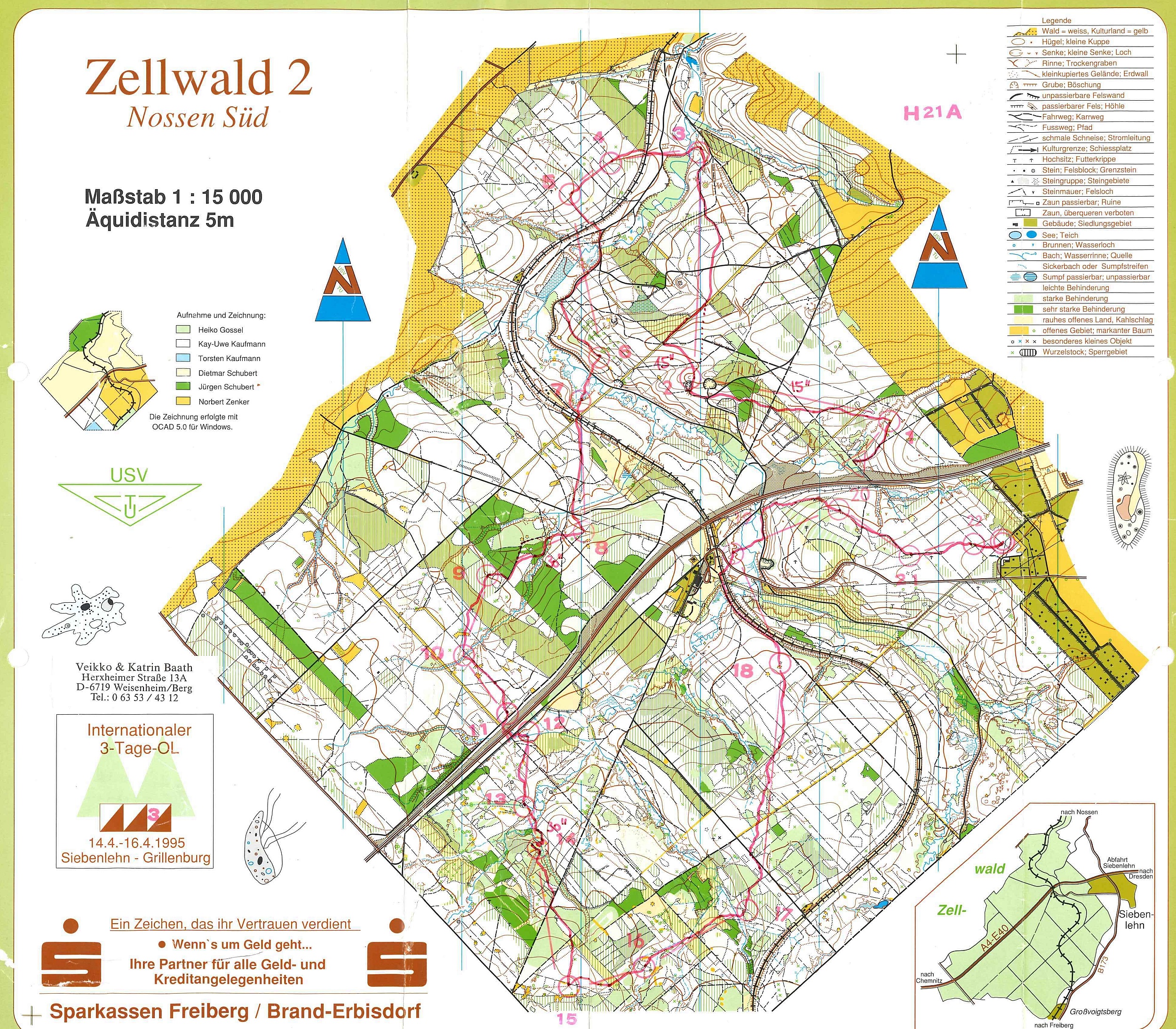 3-Tage-OL Siebenlehn Etappe3 (16-04-1995)