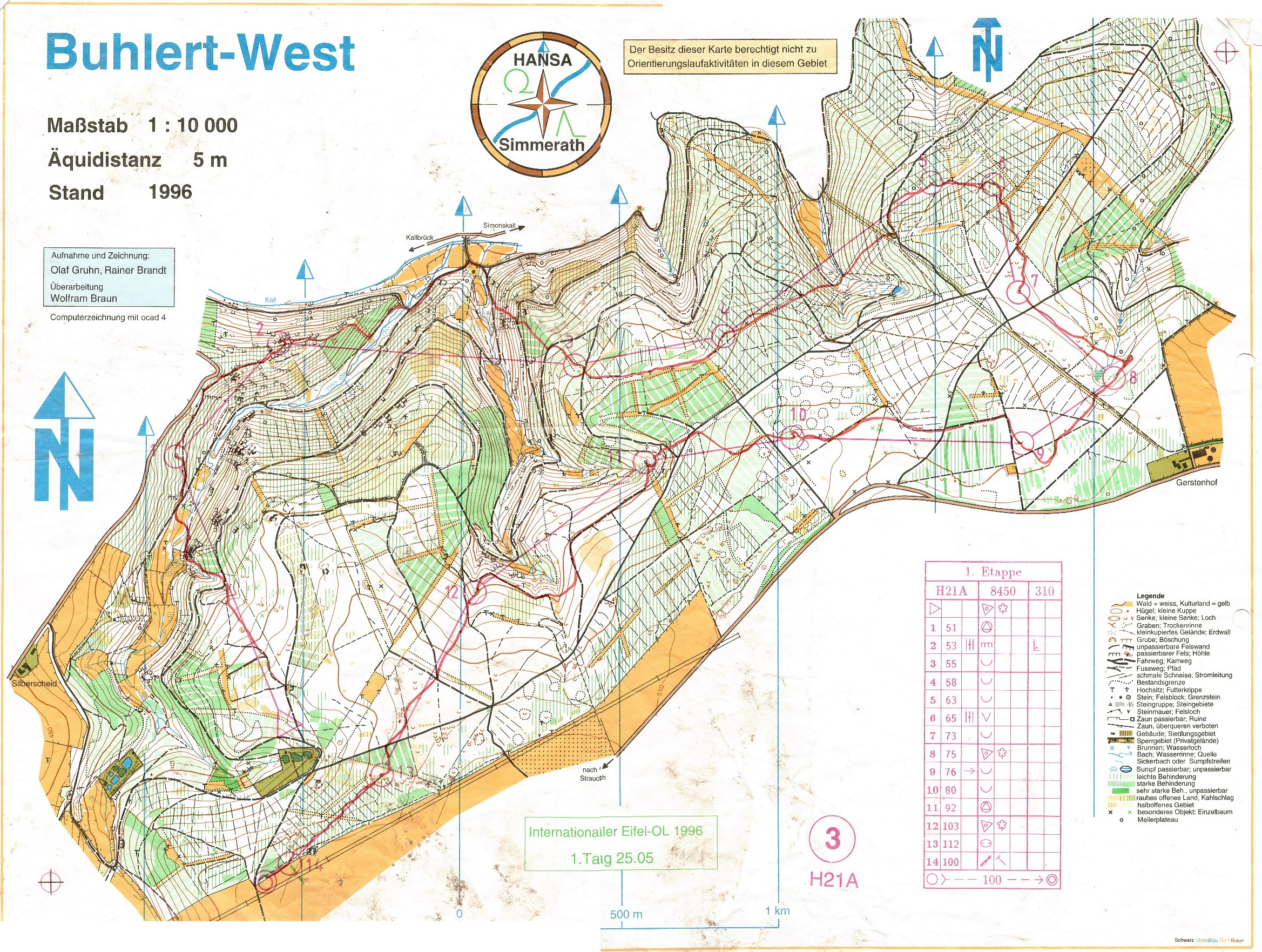 3-Tage-OL Eifel Etappe1 (1996-05-25)