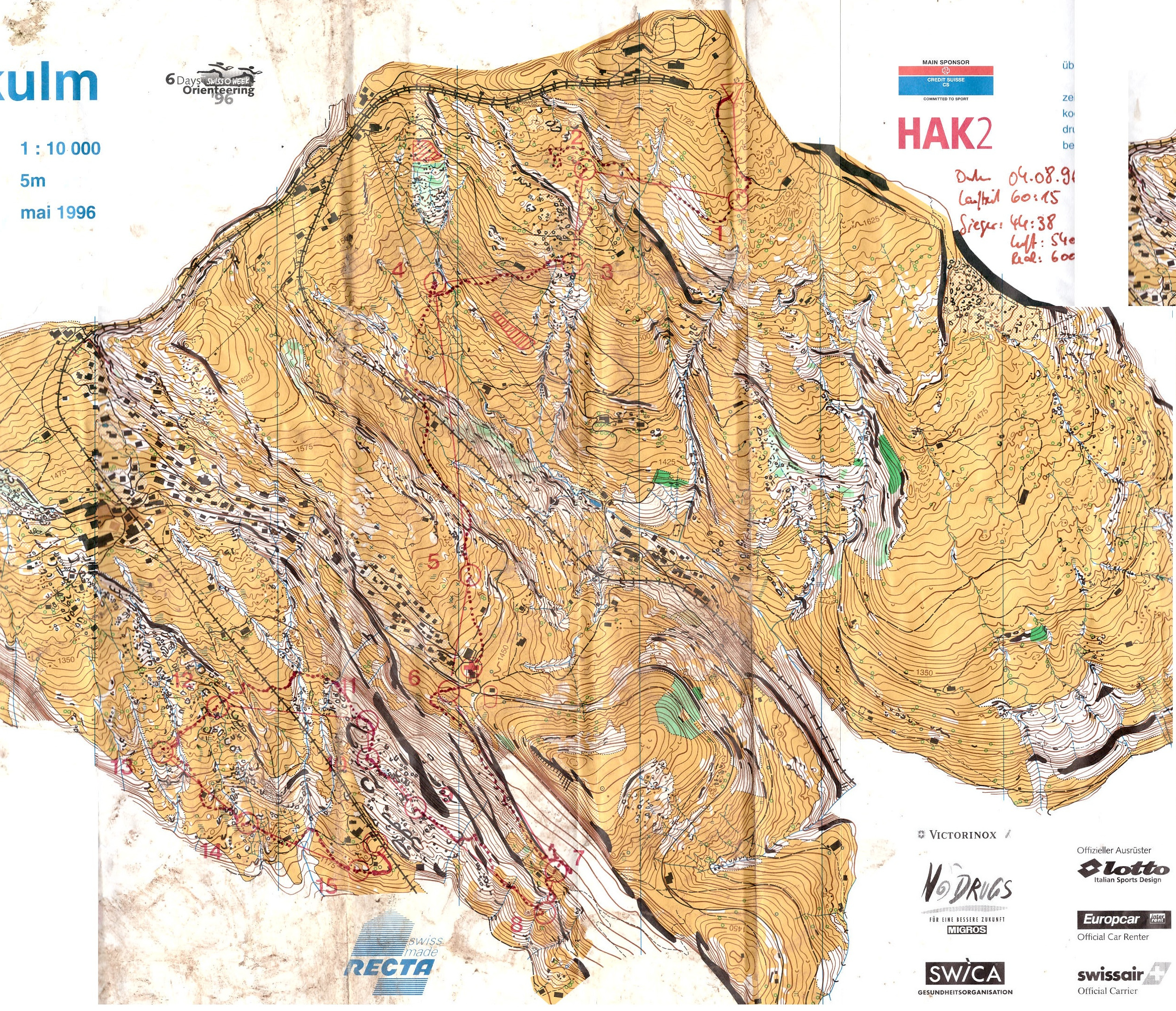 Swiss-O-Week Etappe1 (04.08.1996)