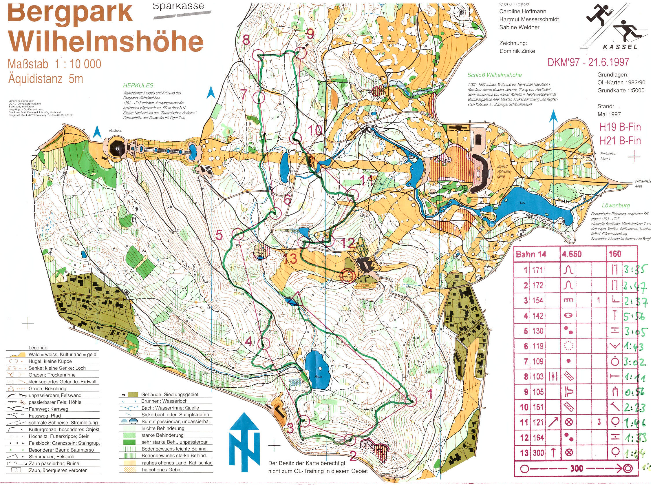 DM Kurz-OL in Helsa B-Finale (1997-06-21)