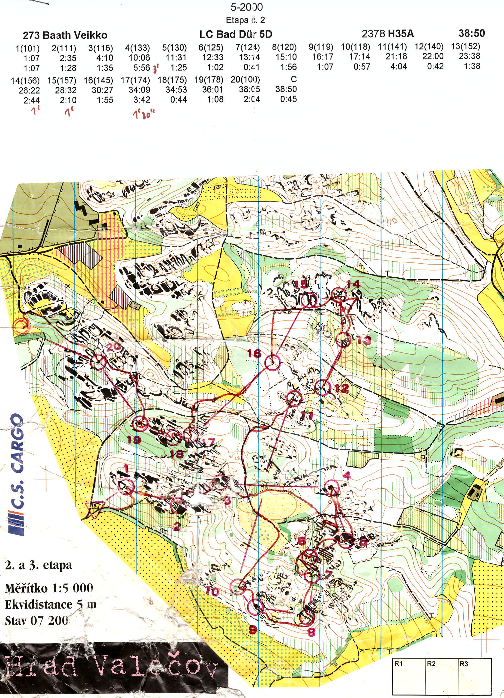 5-Tage-OL Bohemia 2000 Etappe2 (03/08/2000)