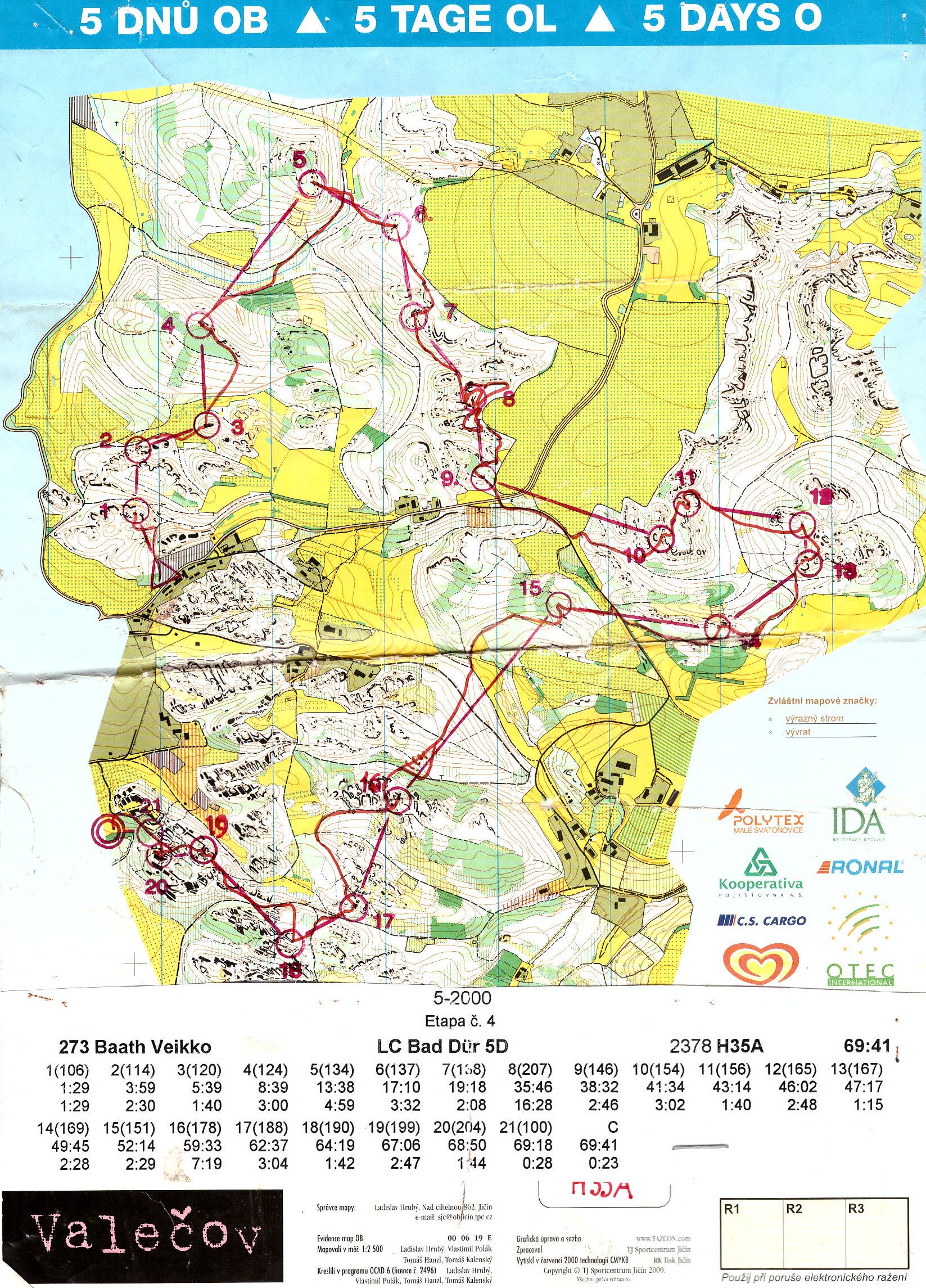 5-Tage-OL Bohemia 2000 Etappe4 (05/08/2000)