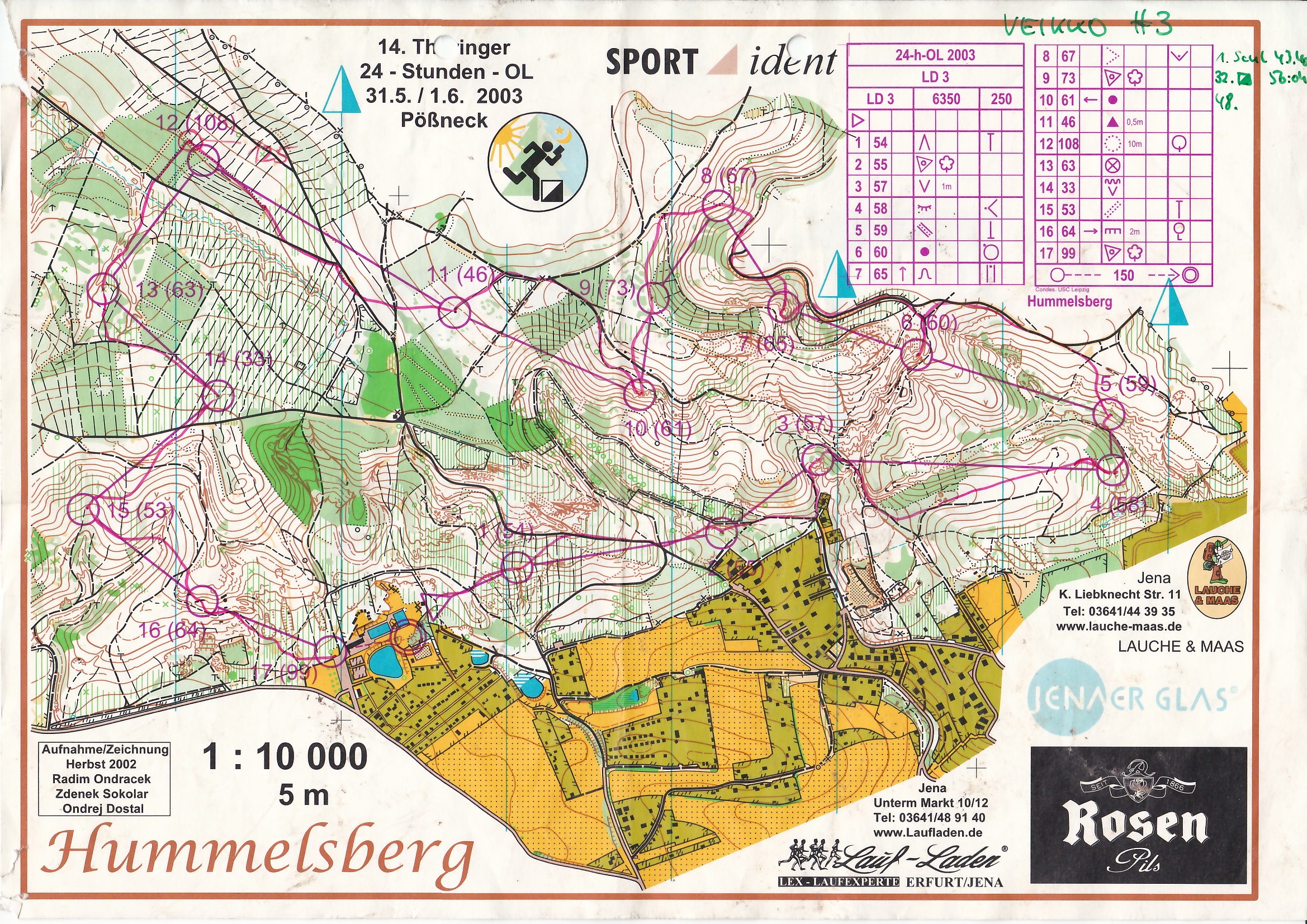 24-h-OL Pößneck Run 3 (31.05.2003)