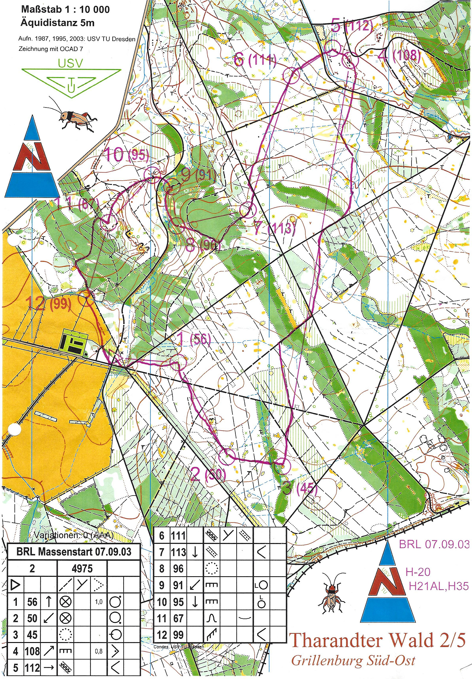 BRL TU Massenstart - Karte 1 (07/09/2003)