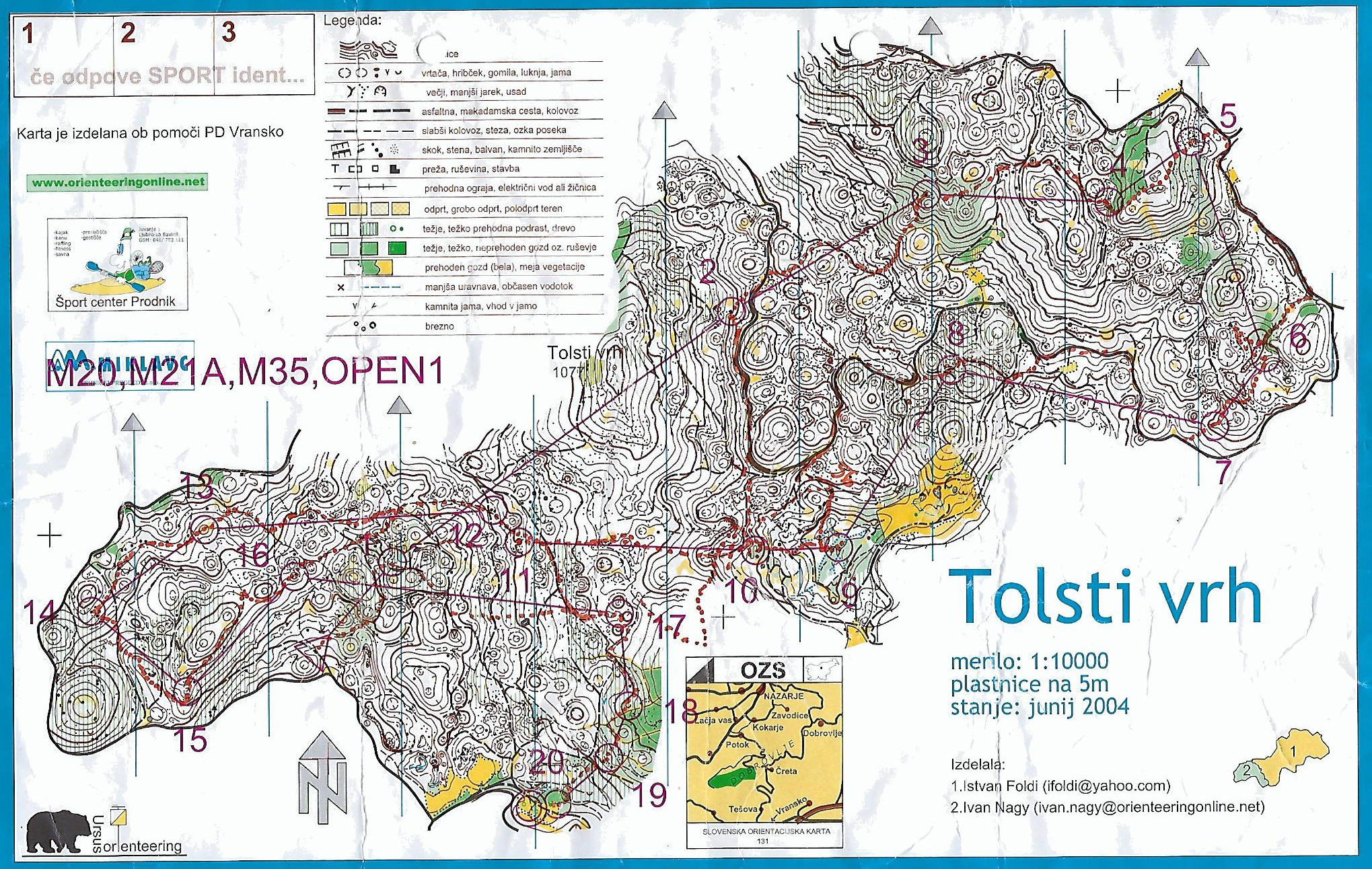 OrienteeringOnline Cup 2004 - E2 (01.08.2004)