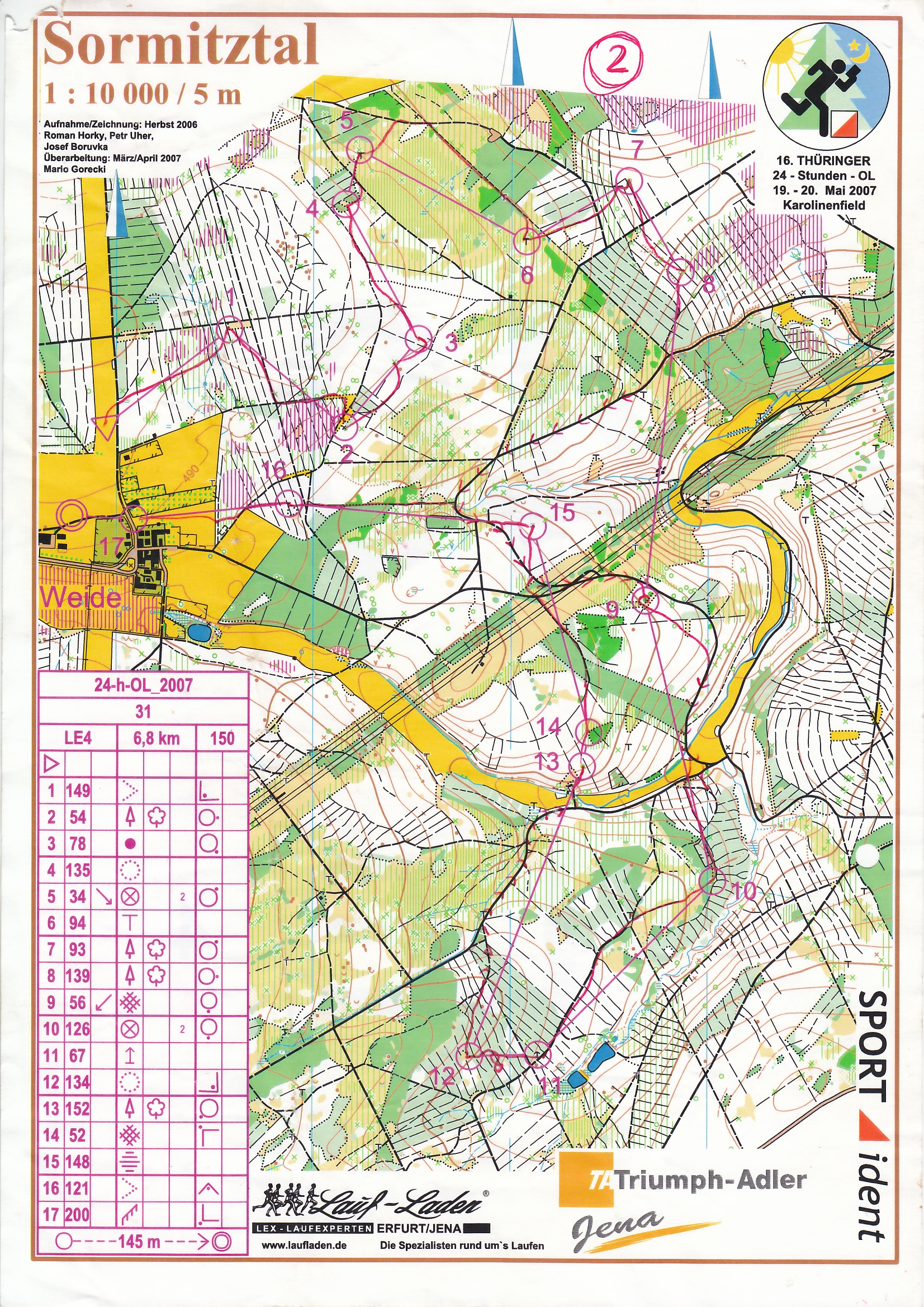 24h-OL 2007 Lauf 2 (19.05.2007)