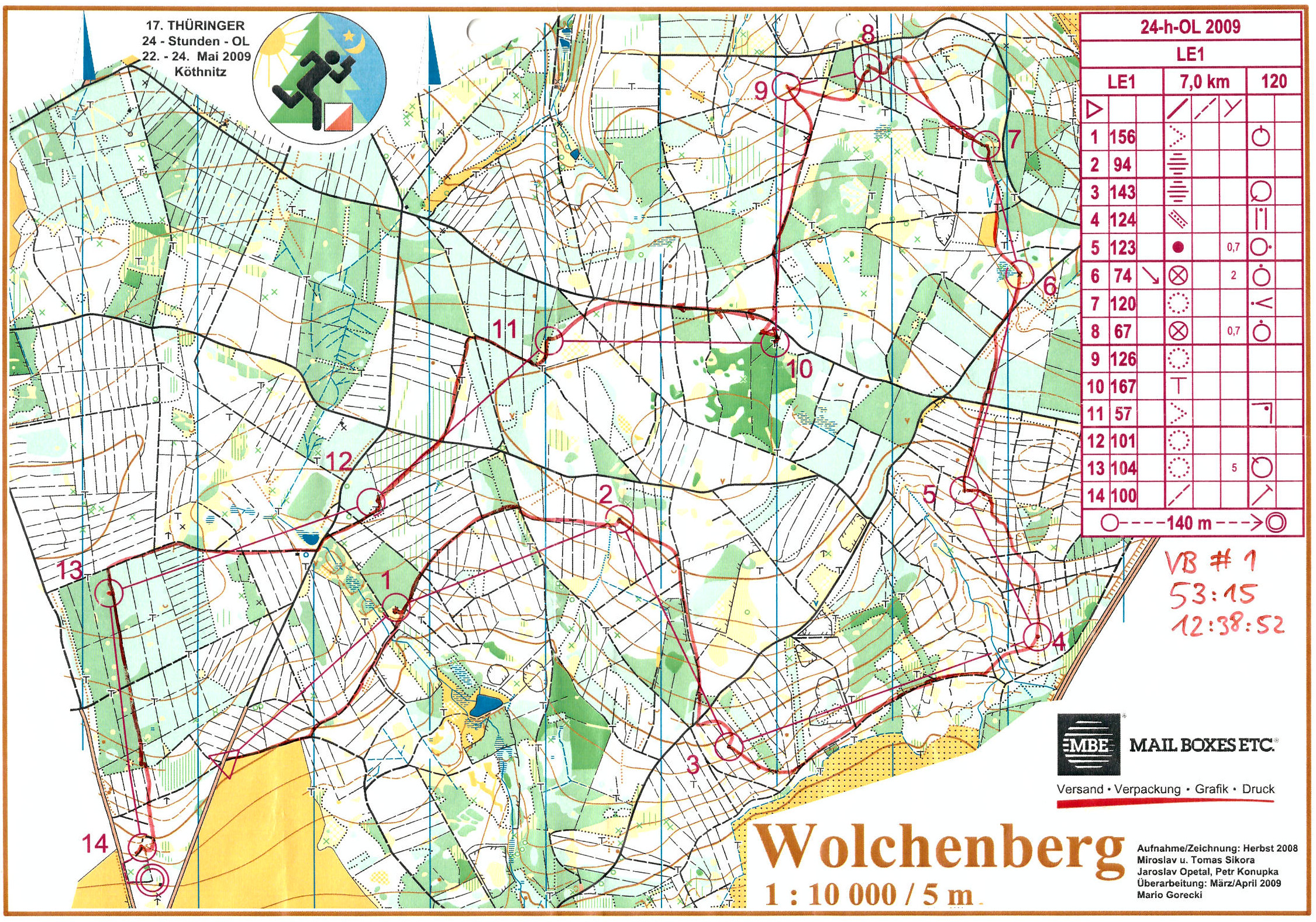 24h-OL 2009 Lauf 1 (23-05-2009)