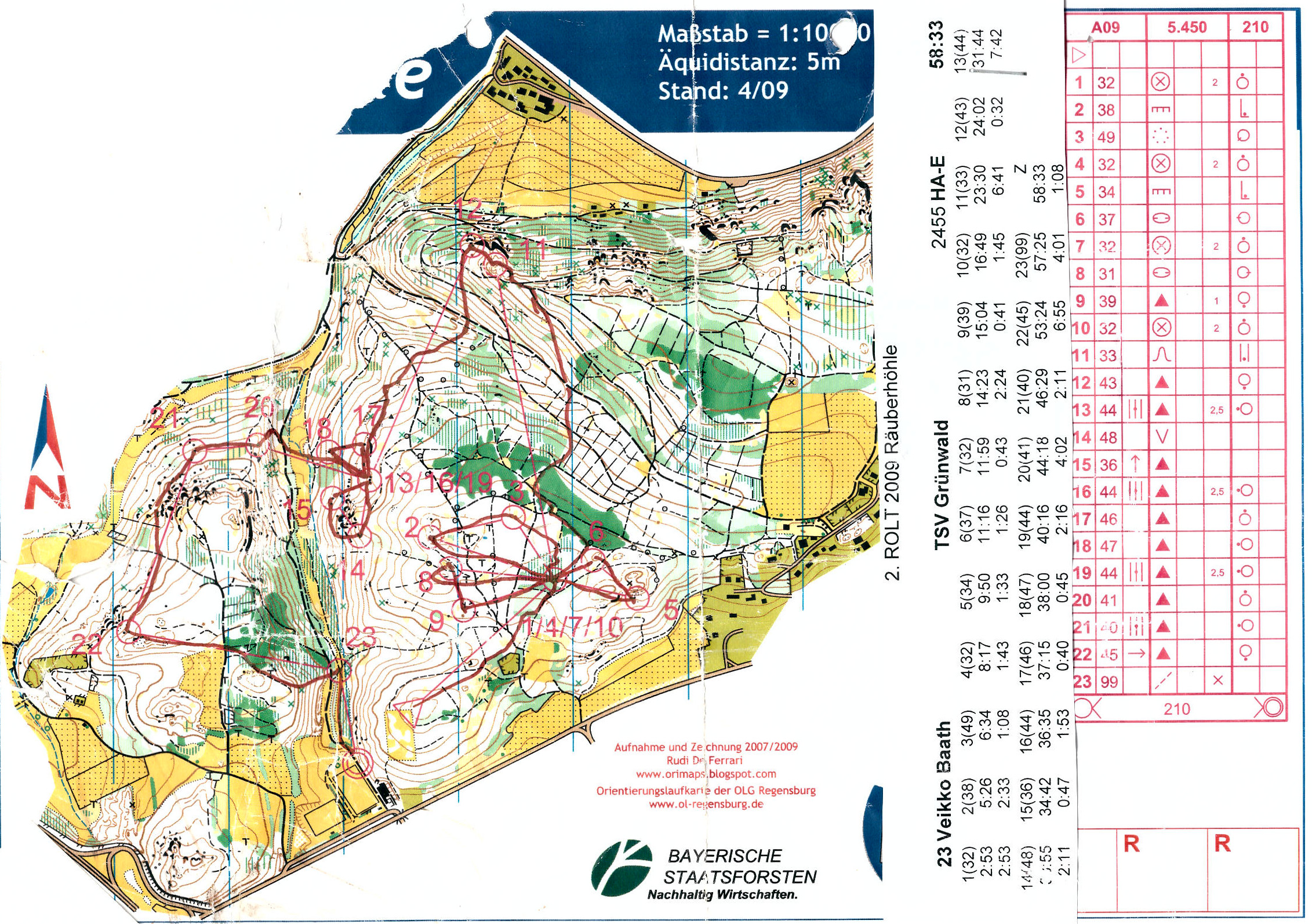 Regensburger OL-Serie 2009 Lauf 2 (2009-06-14)