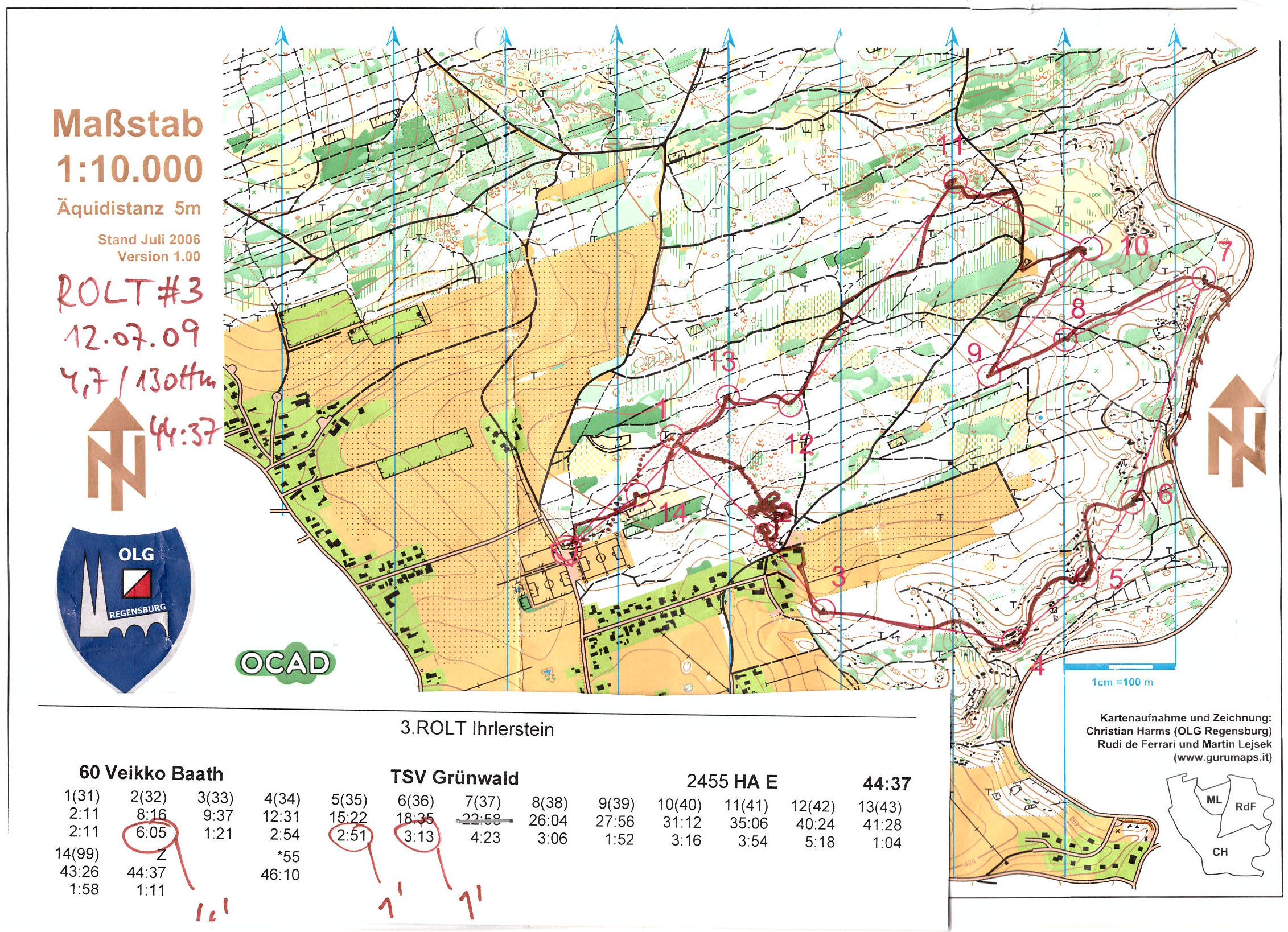 Regensburger OL-Serie 2009 Lauf 3 (2009-07-12)