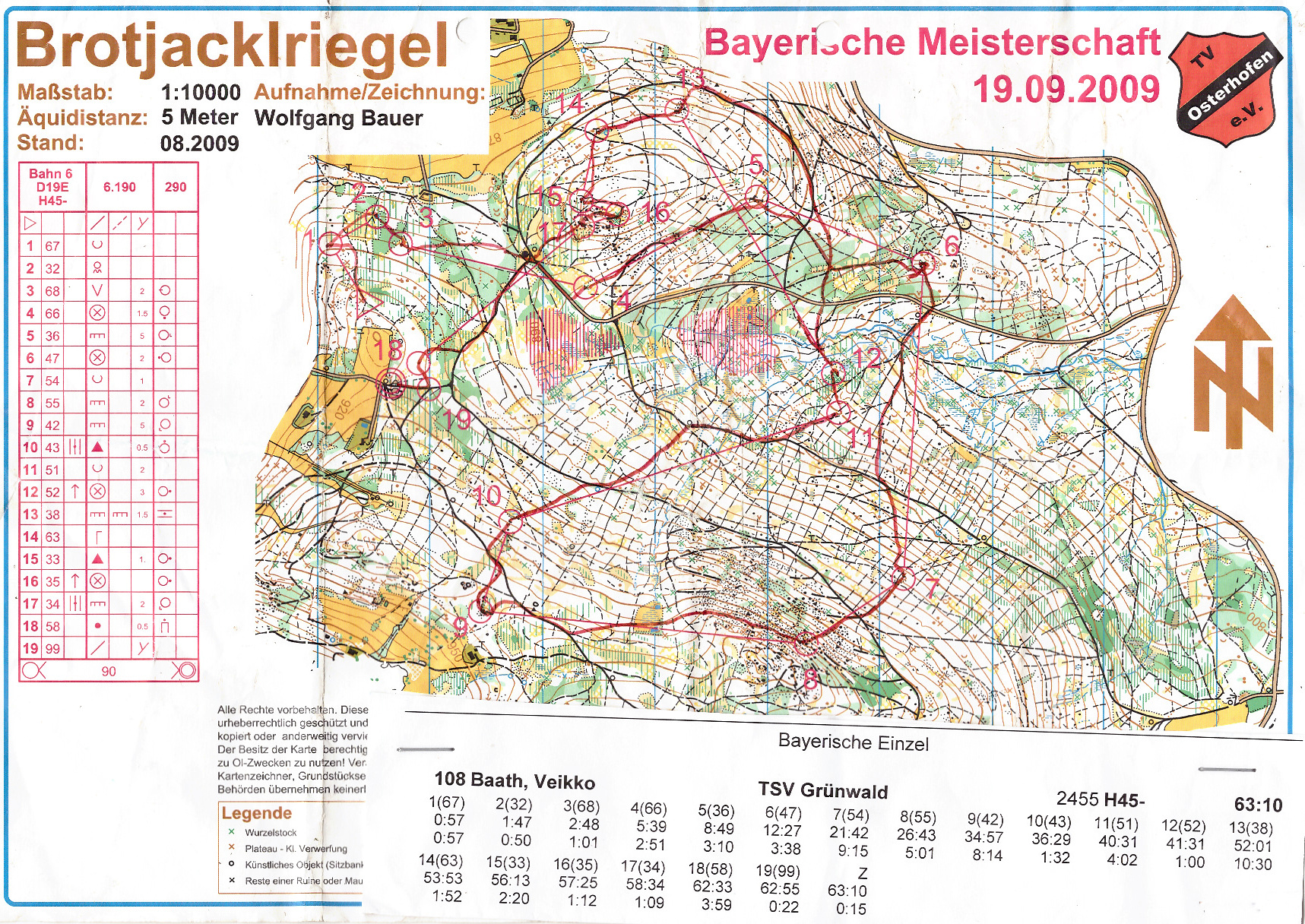 Bayer. Meisterschaften Einzel + Bayerncup 2009 Lauf 5 (2009-09-19)