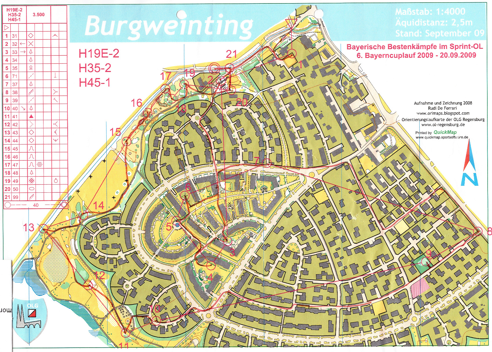 Bayerische BK Sprint-OL + BC Lauf 1 (20-09-2009)