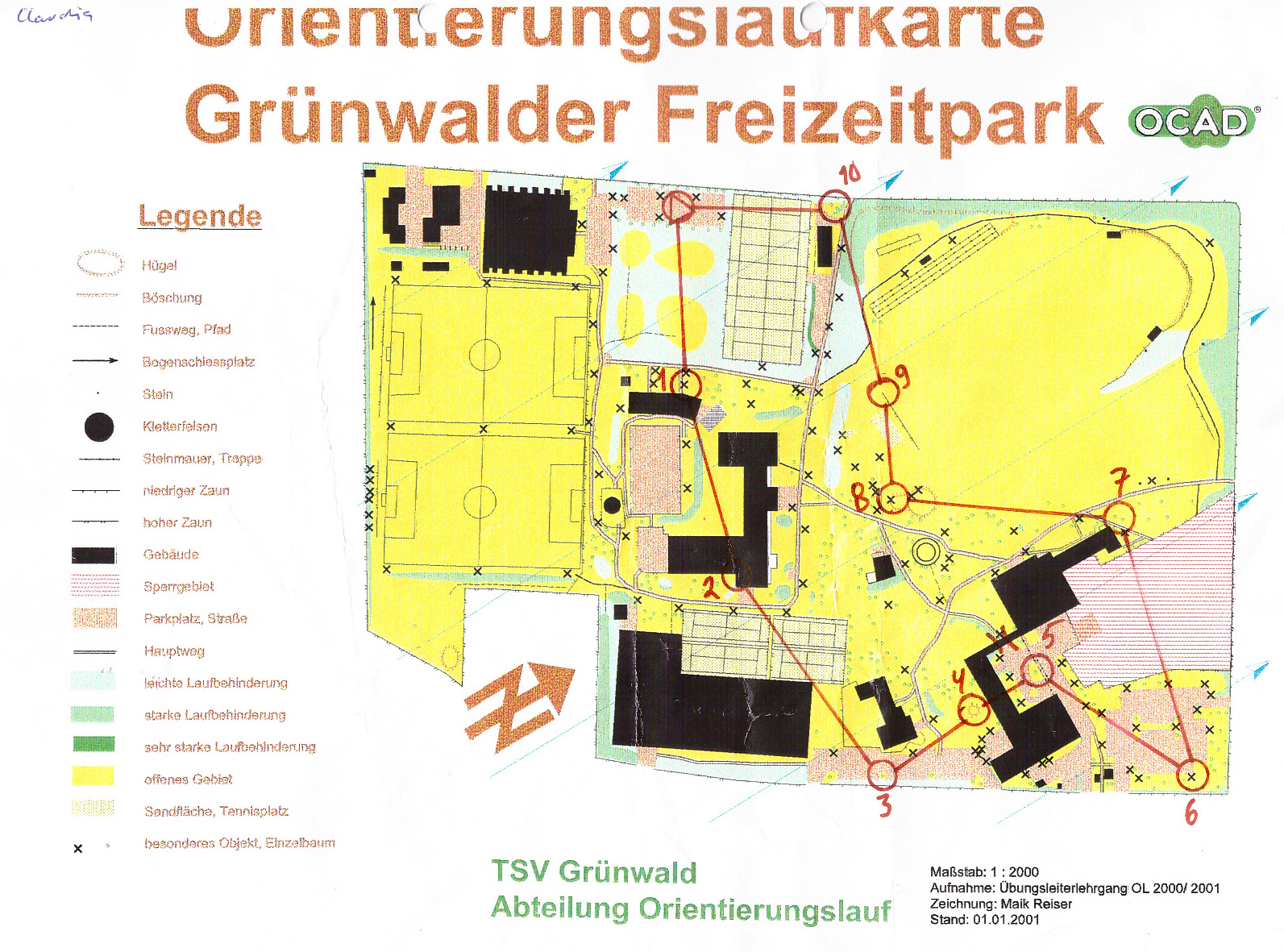 SprintCup 2009 Lauf 10 - Karte 2 (01/11/2009)