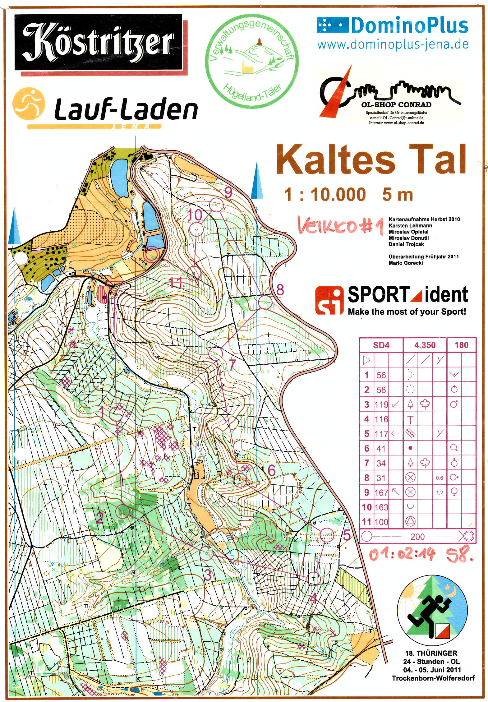 18. 24h-OL 2011 Wolfersdorf Lauf 1 (04/06/2011)