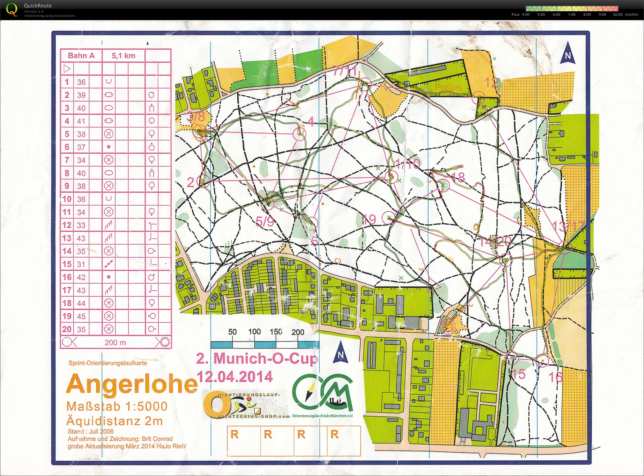 Munich O-Cup 2014 Lauf 2 (12.04.2014)