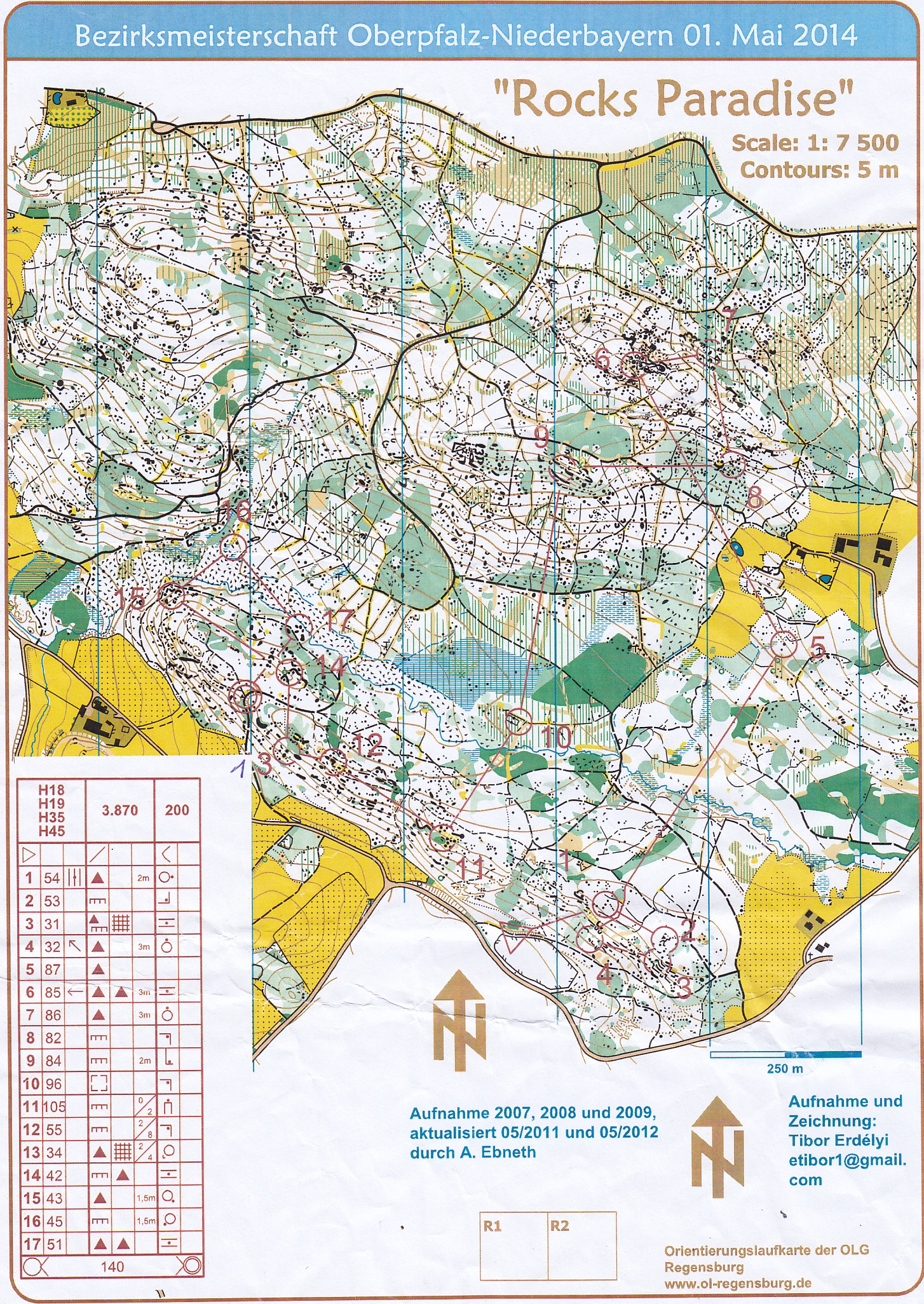 Regensbuger OL-Tour 2014 Lauf 1 (2014-05-01)