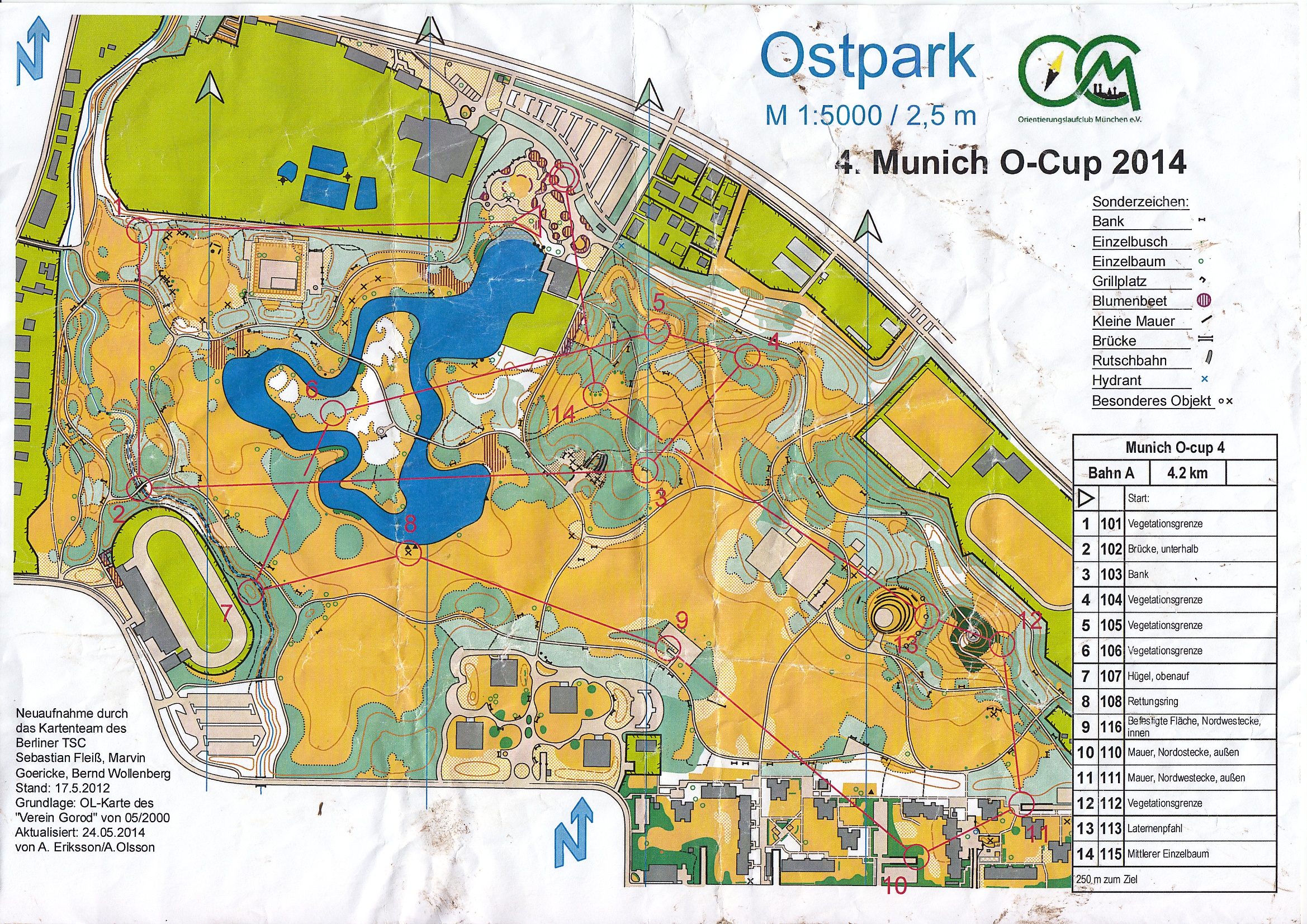 Munich O-Cup 2014 Lauf 4 (31/05/2014)