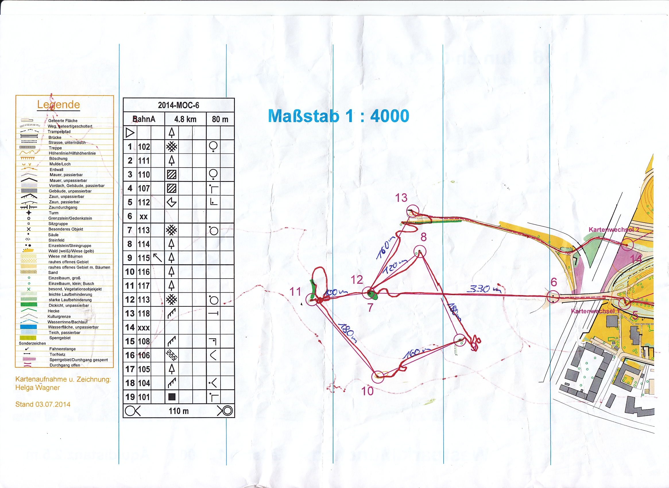 Munich O-Cup 2014 Lauf 6 Karte 2 (2014-07-05)