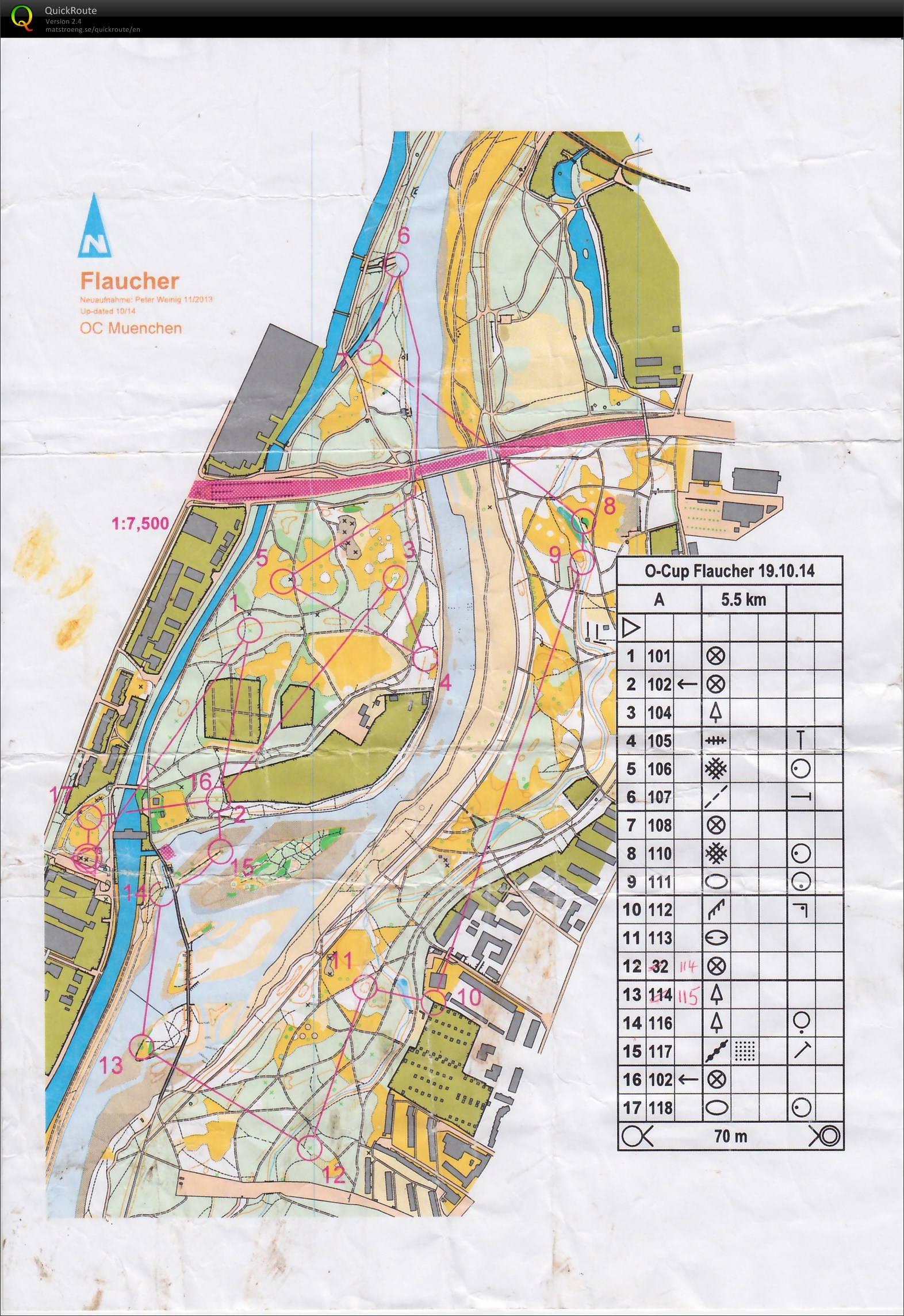 Munich O-Cup 2014 Lauf 10 (2014-10-19)