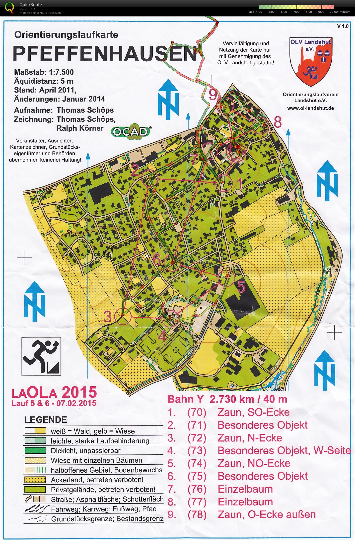 LAOLA 2015 Lauf 5 - Bahn y (07/02/2015)