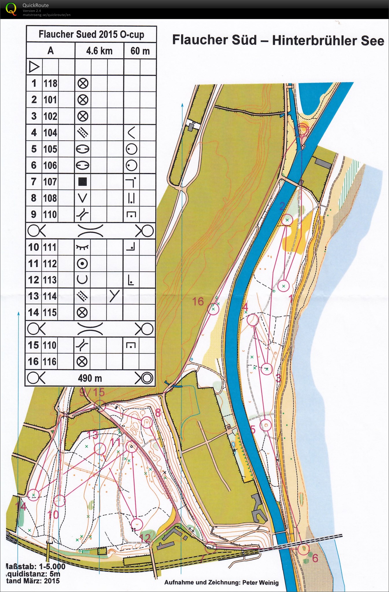 Munich O-Cup 2015 Lauf 2 - Flaucher Süd (2015-03-28)