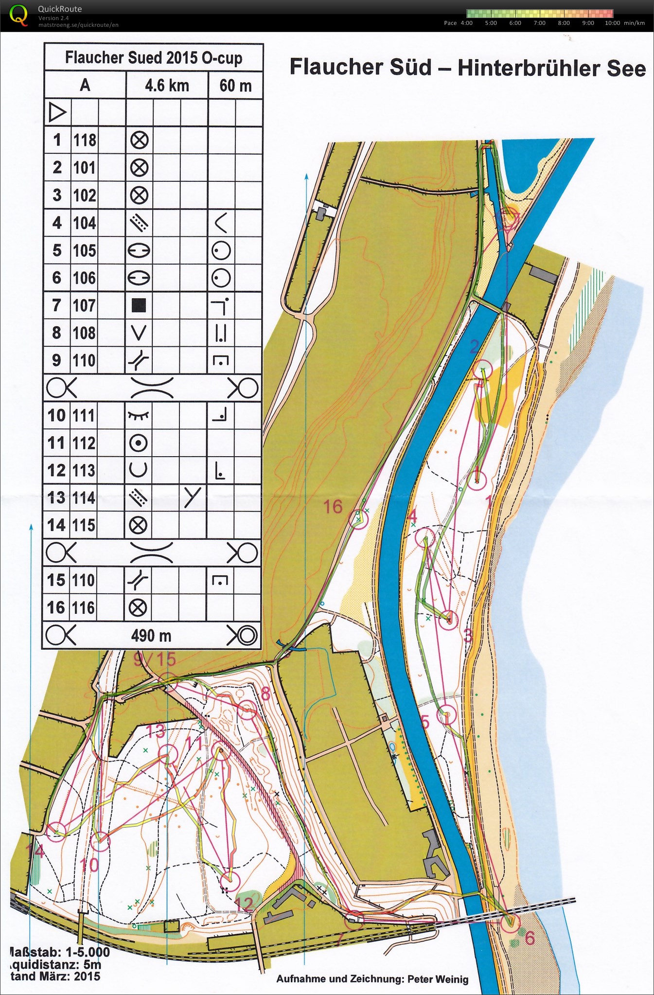 Munich O-Cup 2015 Lauf 2 - Flaucher Süd (28.03.2015)