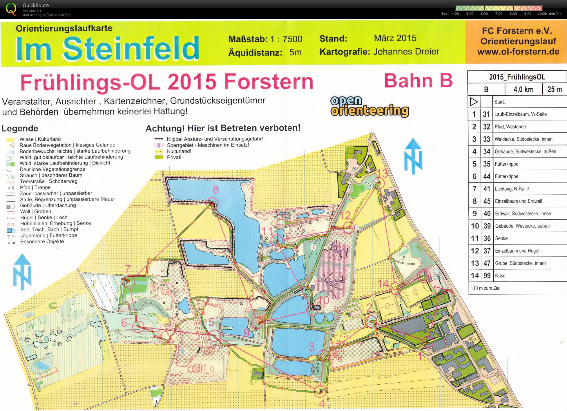 Frühlings-OL 2015 Forstern (29/03/2015)