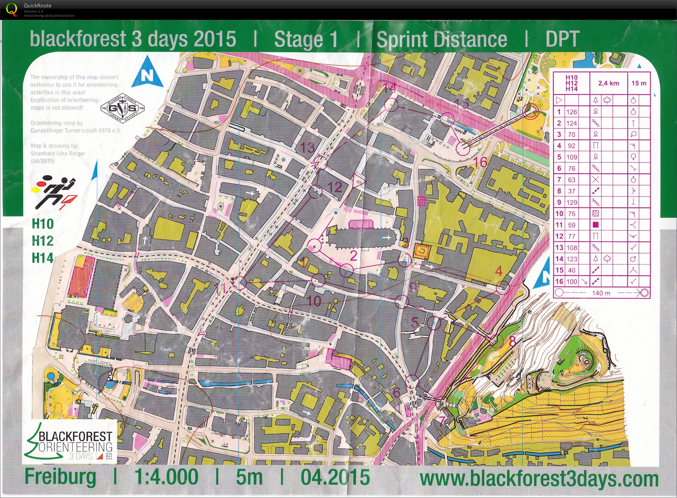 Blackforest 3 Days - Tag 1 - Sprint (01/05/2015)