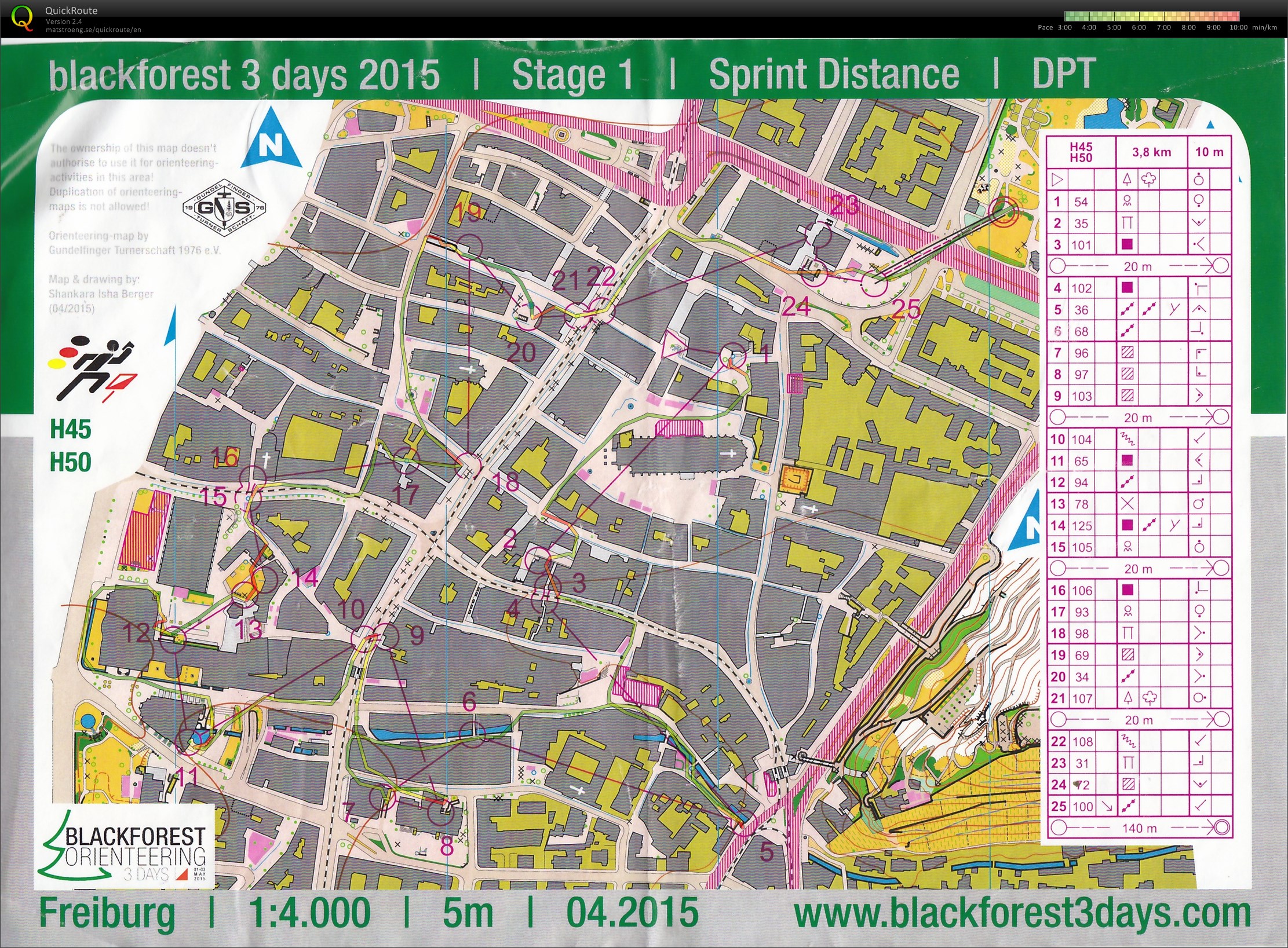 Blackforest 3 Days - Tag 1 - Sprint (01/05/2015)