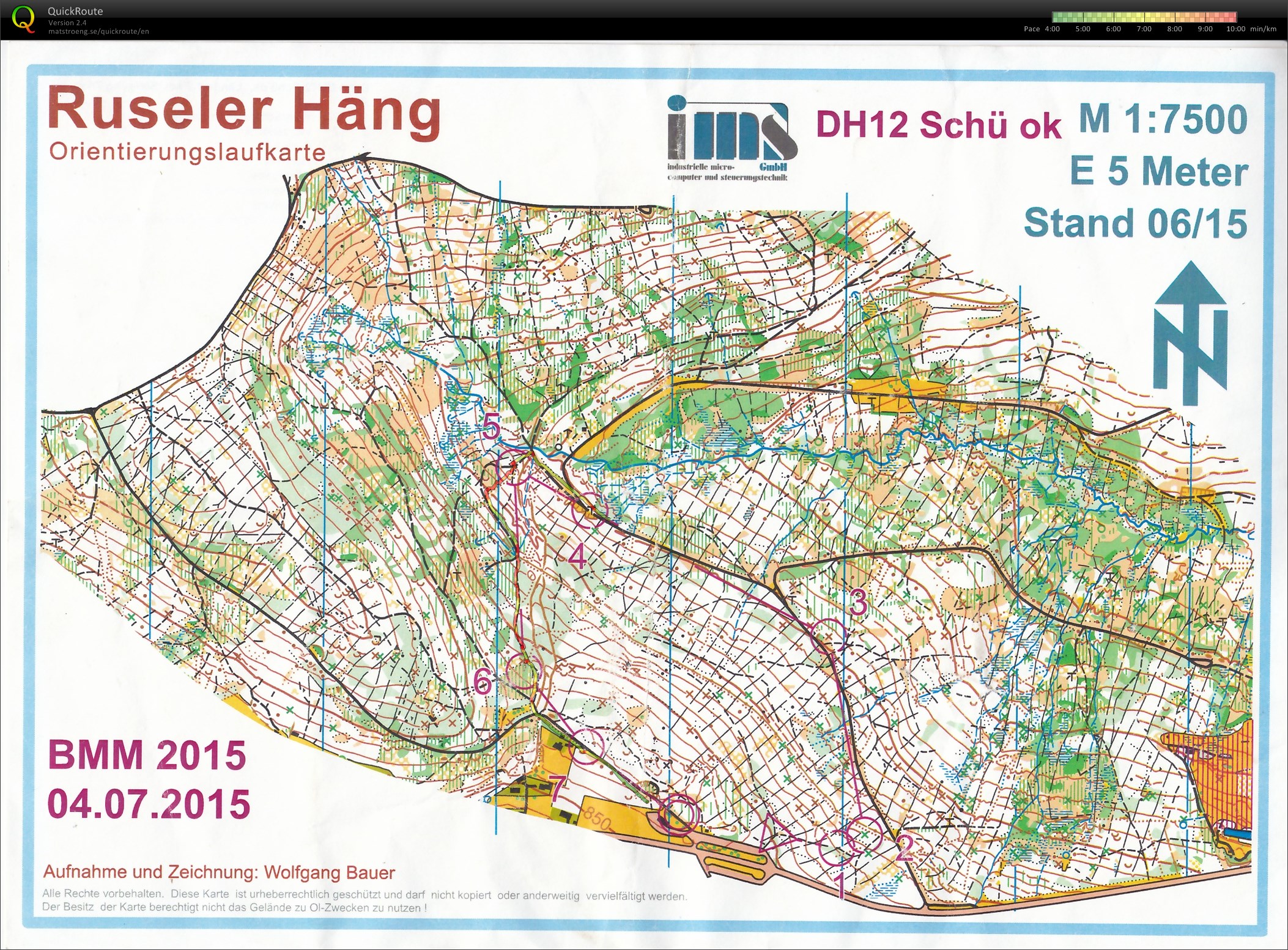 Bayerische Meisterschaften Mittel-OL 2015 - Rusel (04.07.2015)