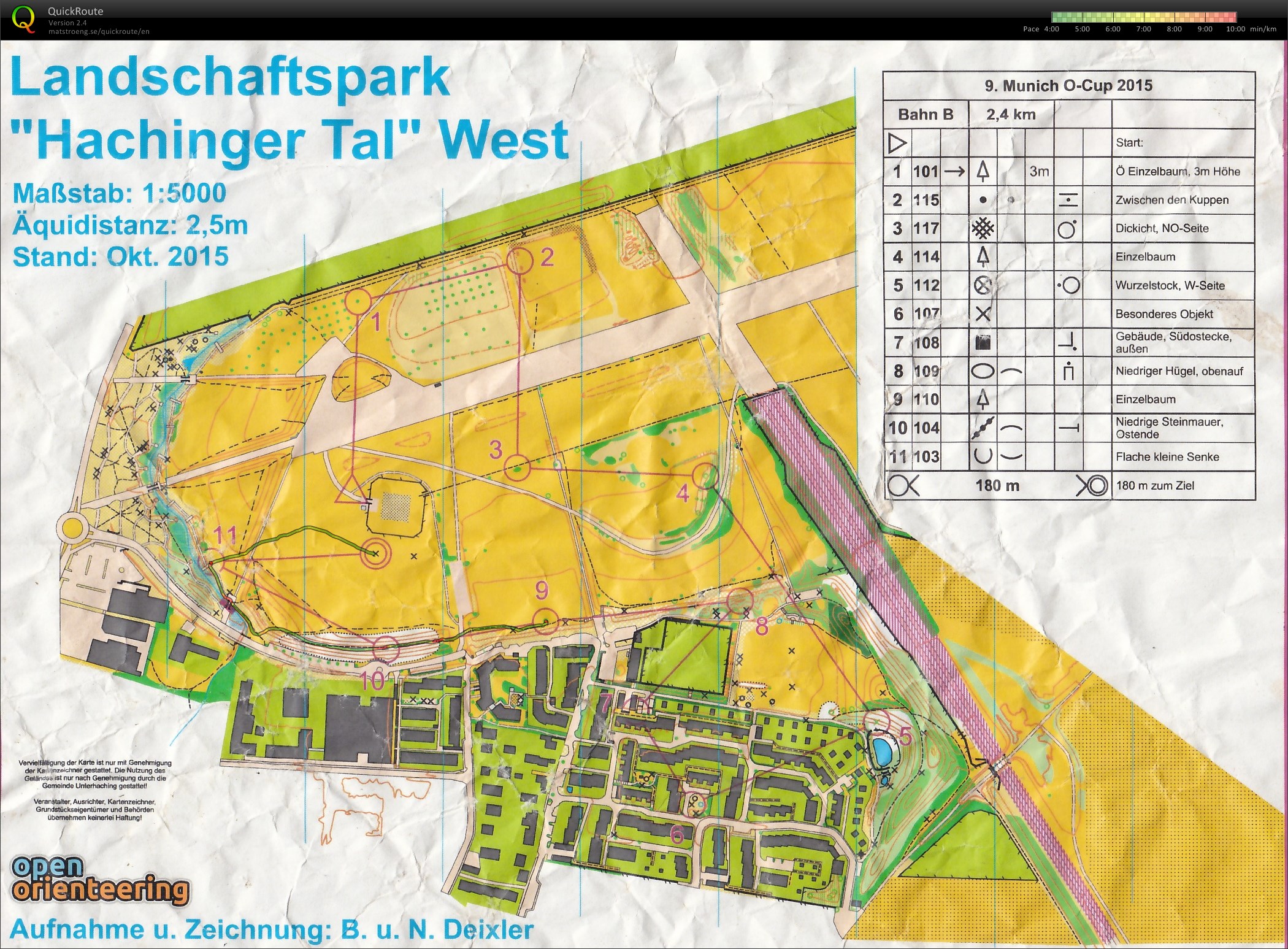 Munich O-Cup 2015 Lauf 9 Unterhaching (24-10-2015)