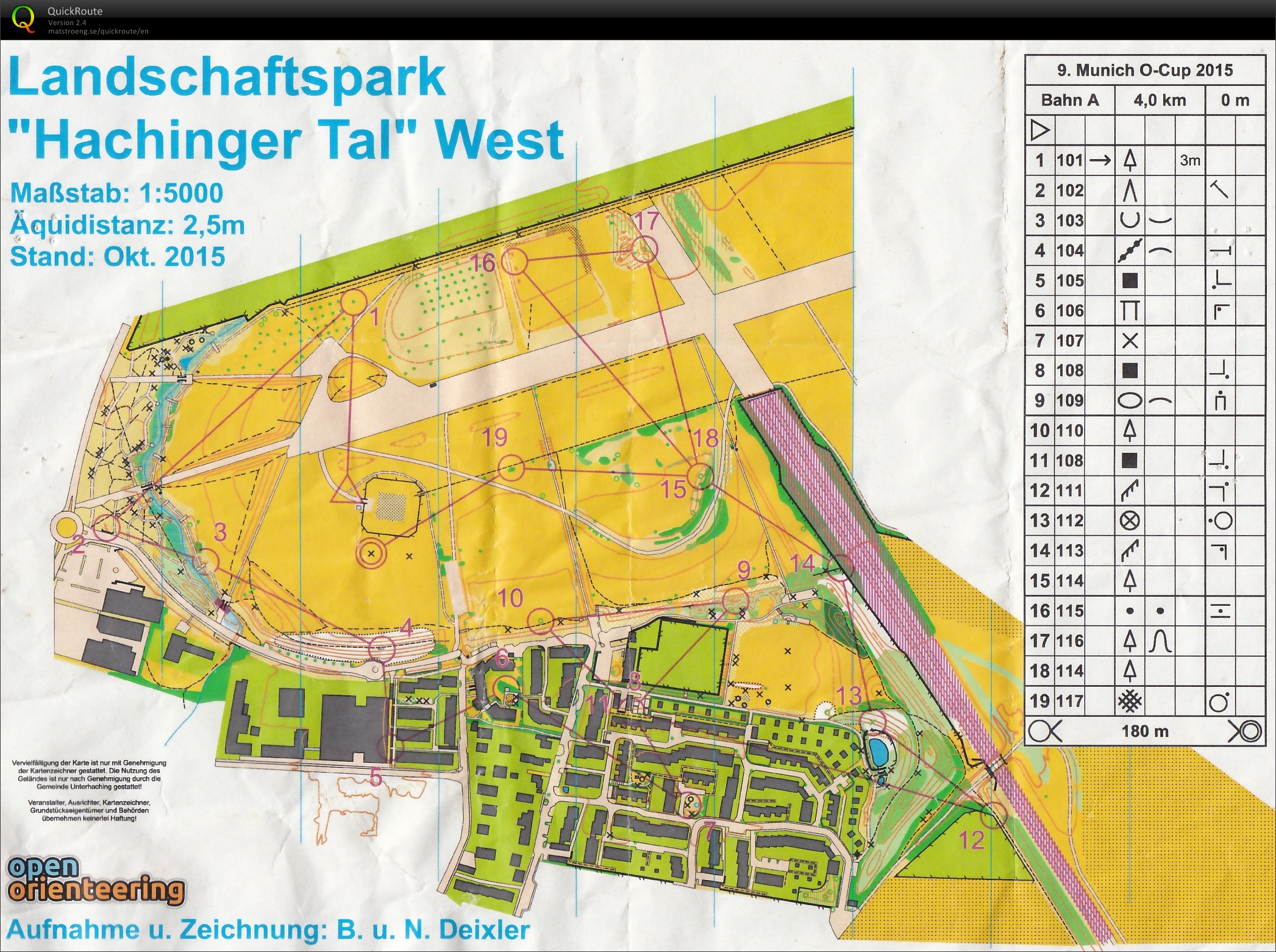 Munich O-Cup 2015 Lauf 9 (24/10/2015)