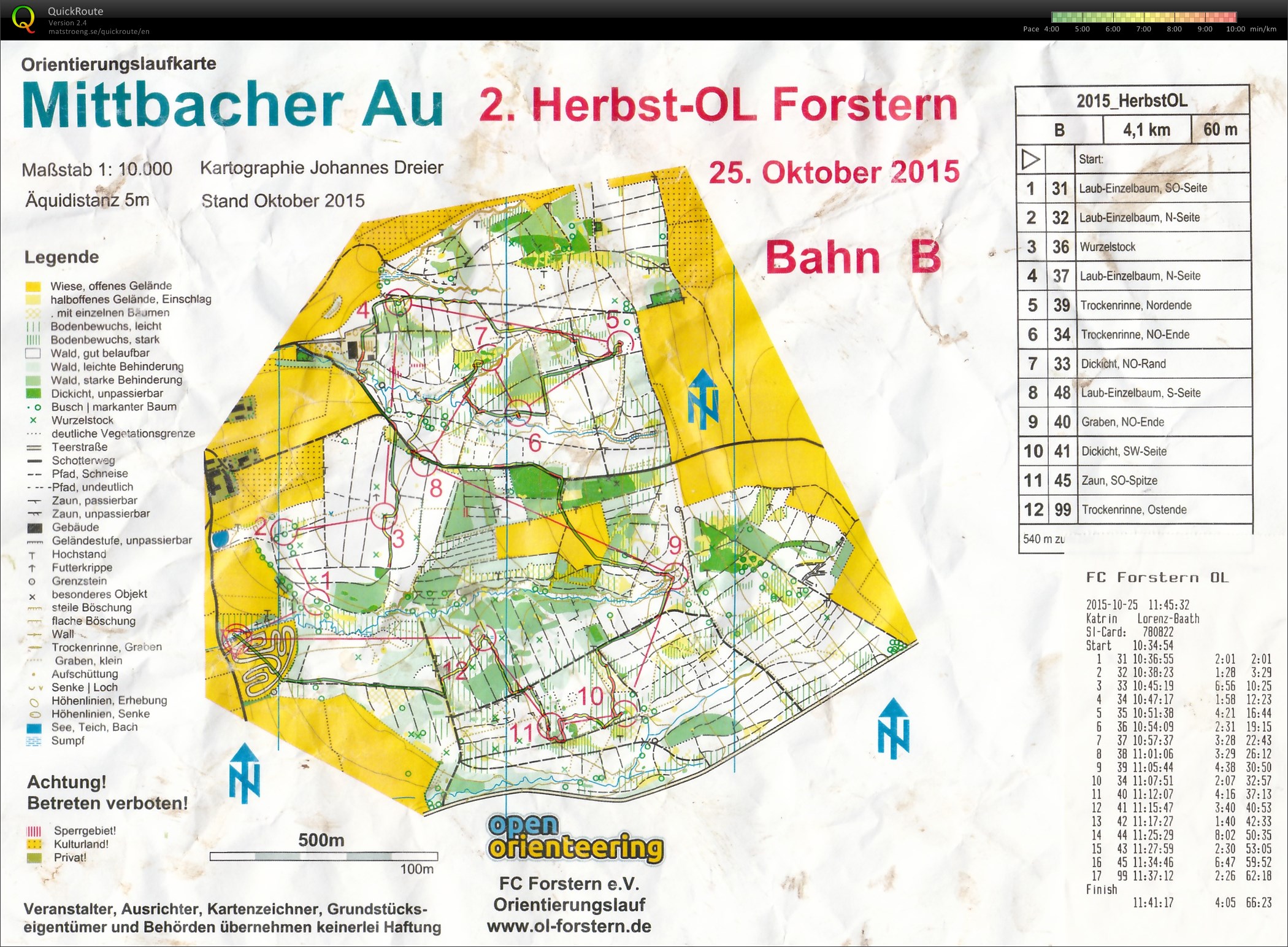 Herbst-OL Forstern (25.10.2015)
