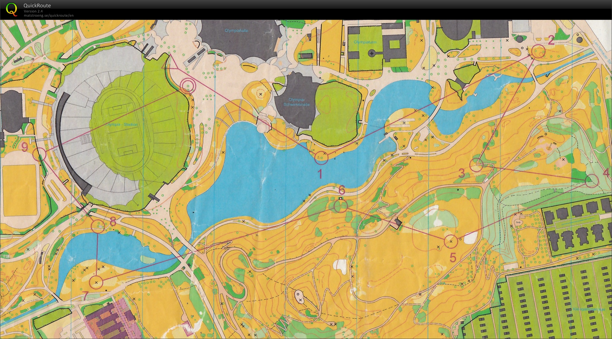 Munich O-Cup 2016 Lauf 3 - Olympiapark (2016-05-07)