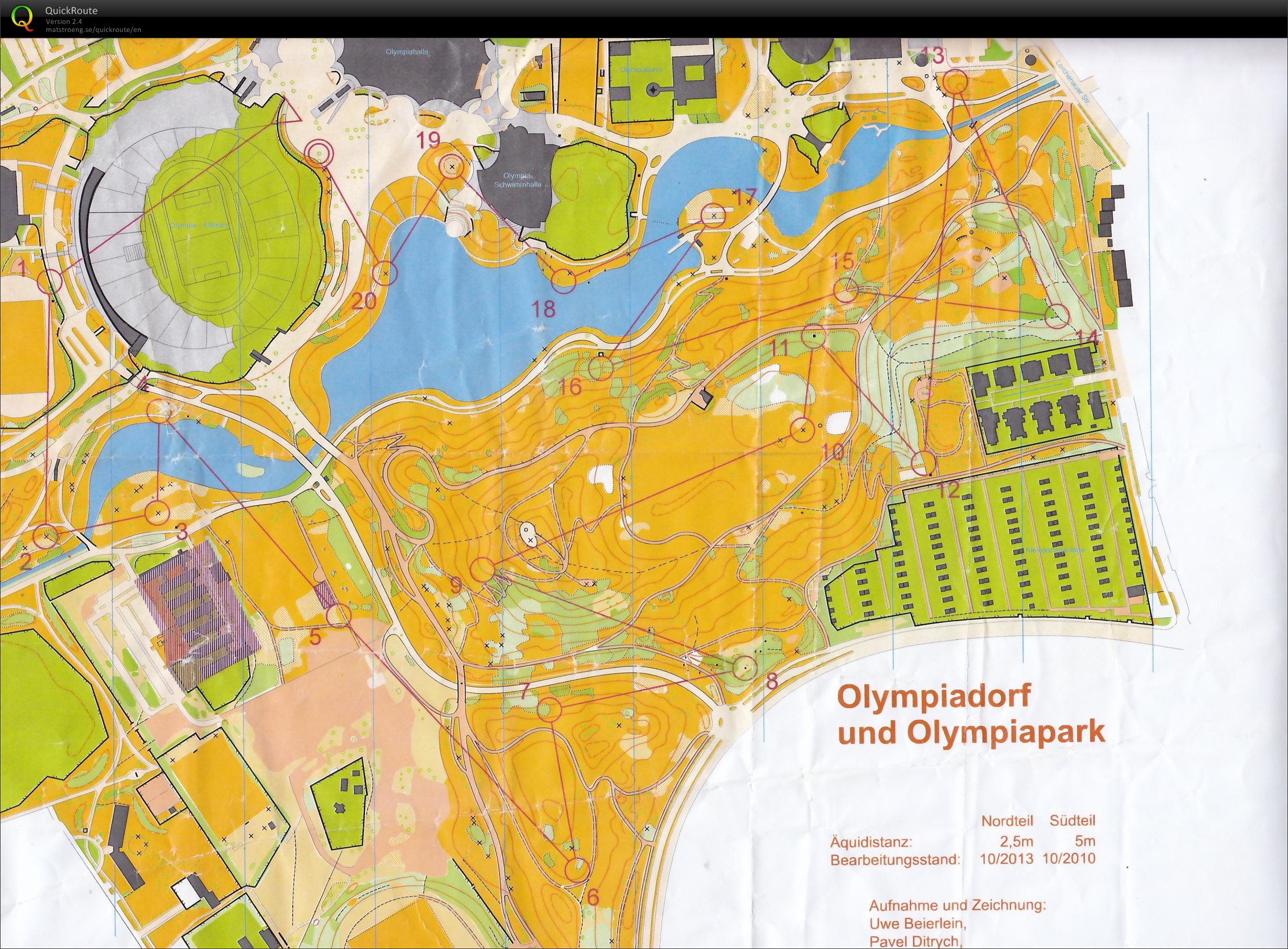 Munich O-Cup 2016 Lauf 3 - Olympiapark (07.05.2016)