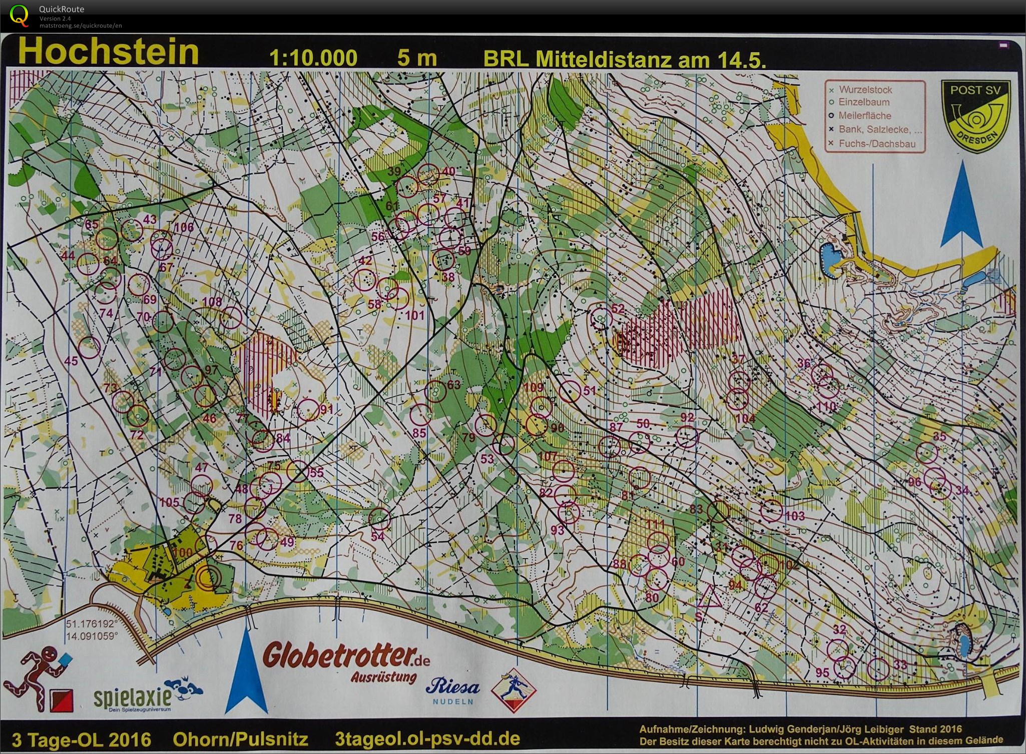 3-Tage-OL Pulsnitz E1 (14.05.2016)