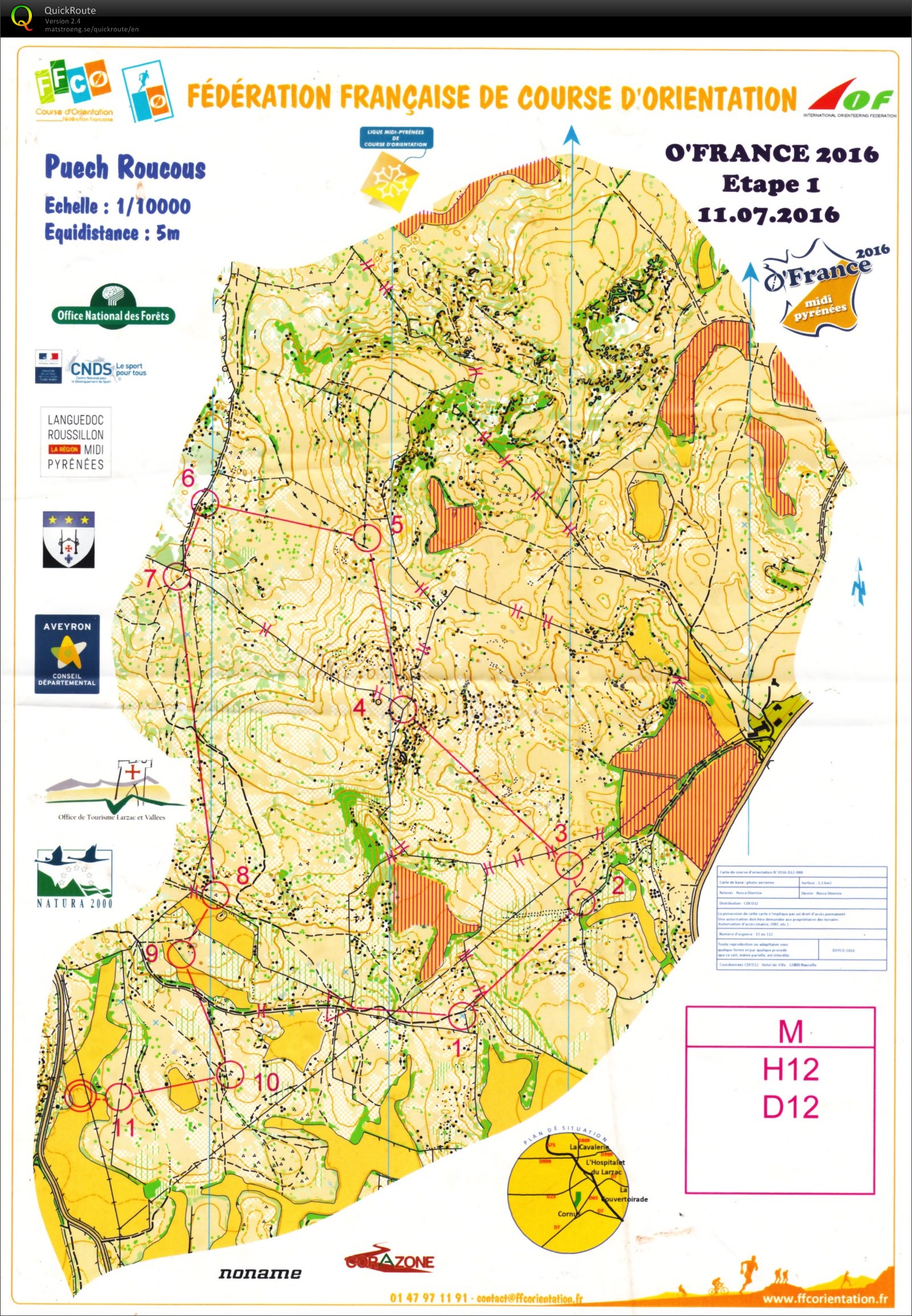 O-France 2016 Etappe 1 (2016-07-11)