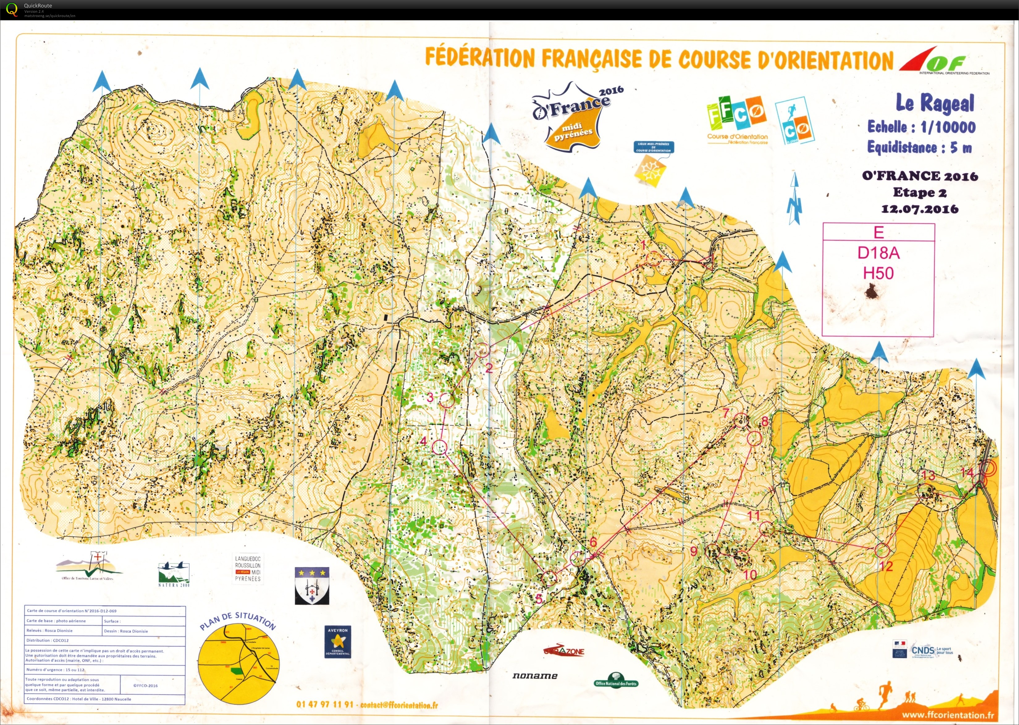 O-France 2016 Etappe 2 (12.07.2016)